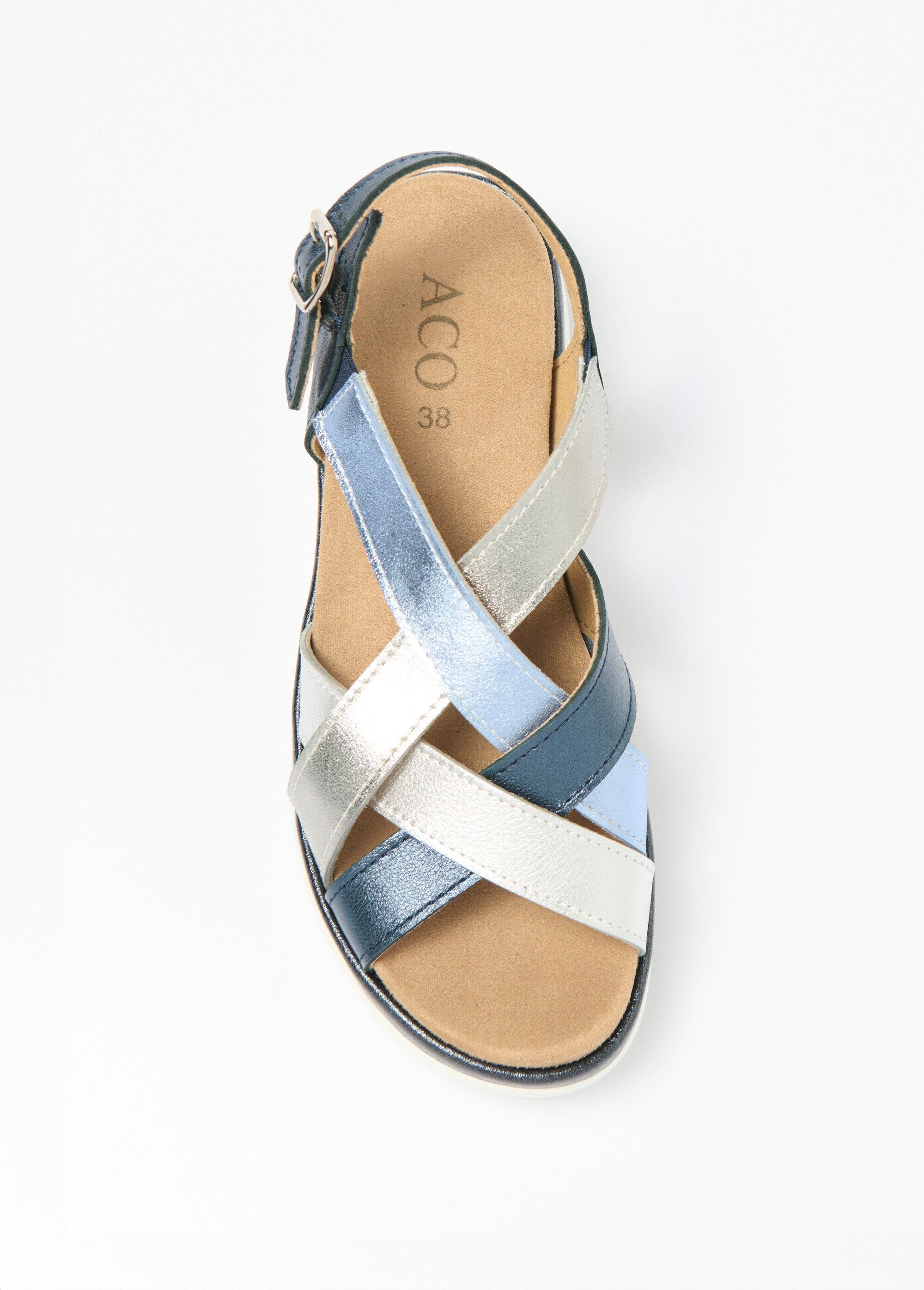 Sandalen_met_brede_sleehak_en_meerdere_banden_Marine_et_argente_OV1_slim