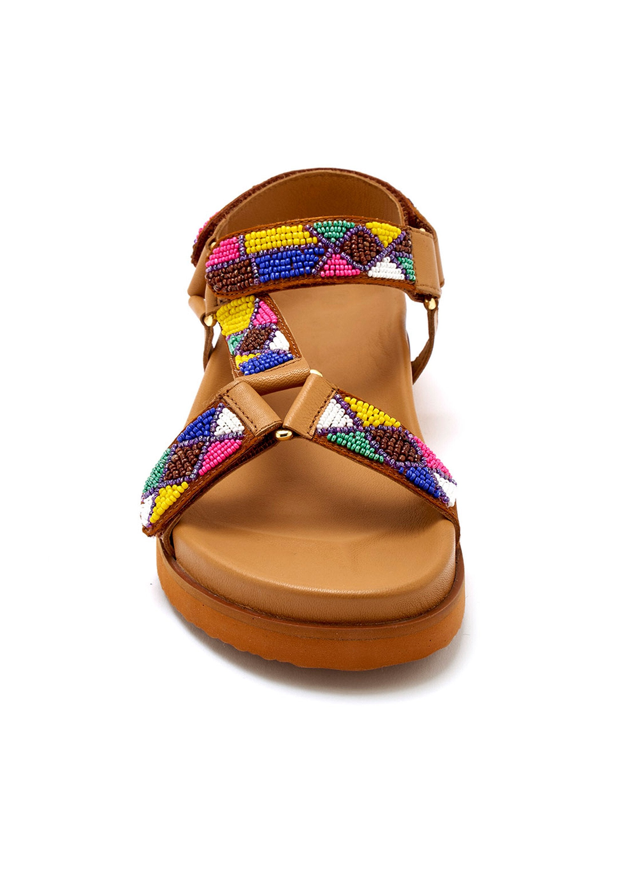 Sandales_semelle_ergonomique_brides_avec_perles_Marron_DE2_slim