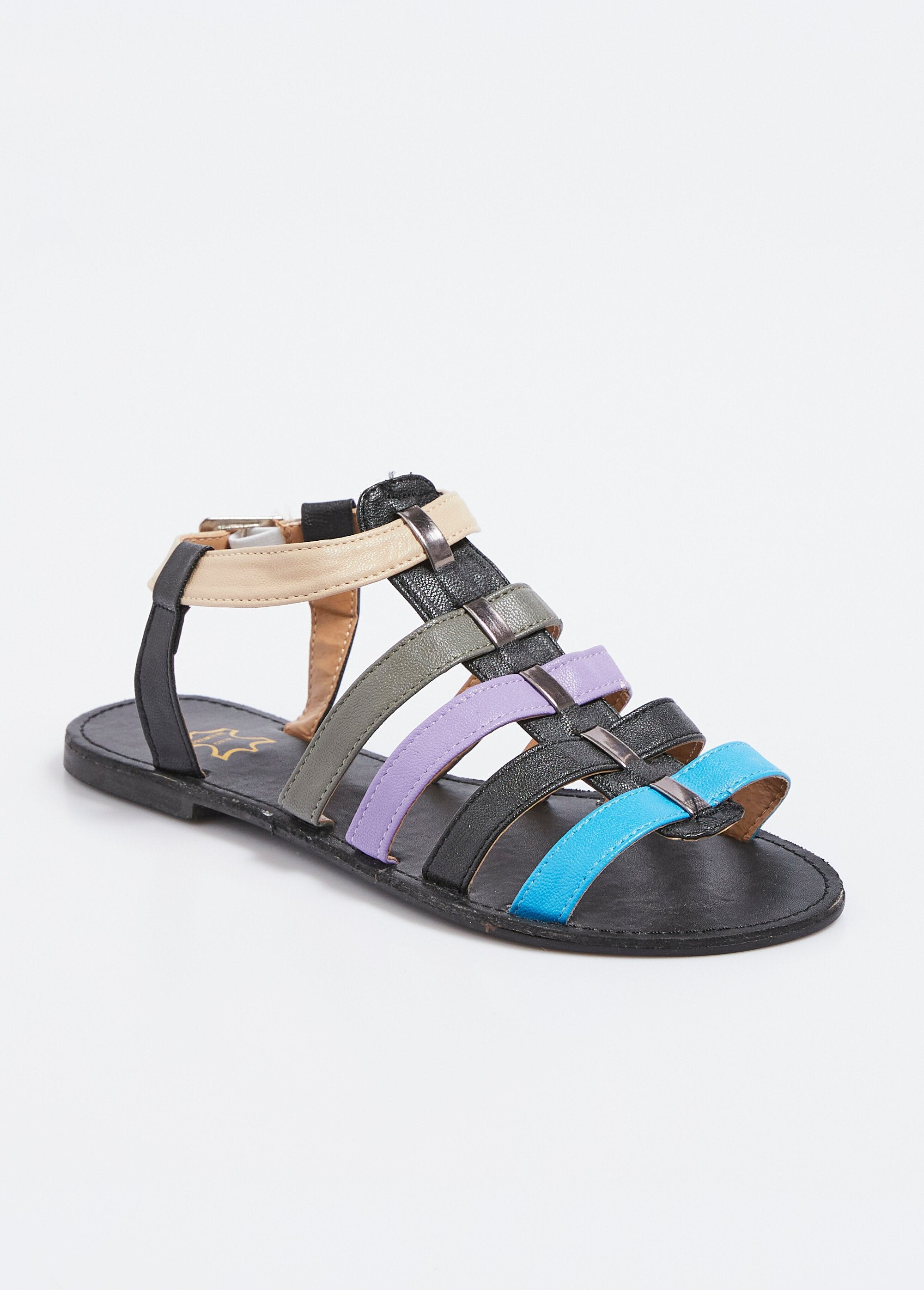 Spartaanse_sandalen_met_veelkleurige_bandjes_Noir_FA1_slim