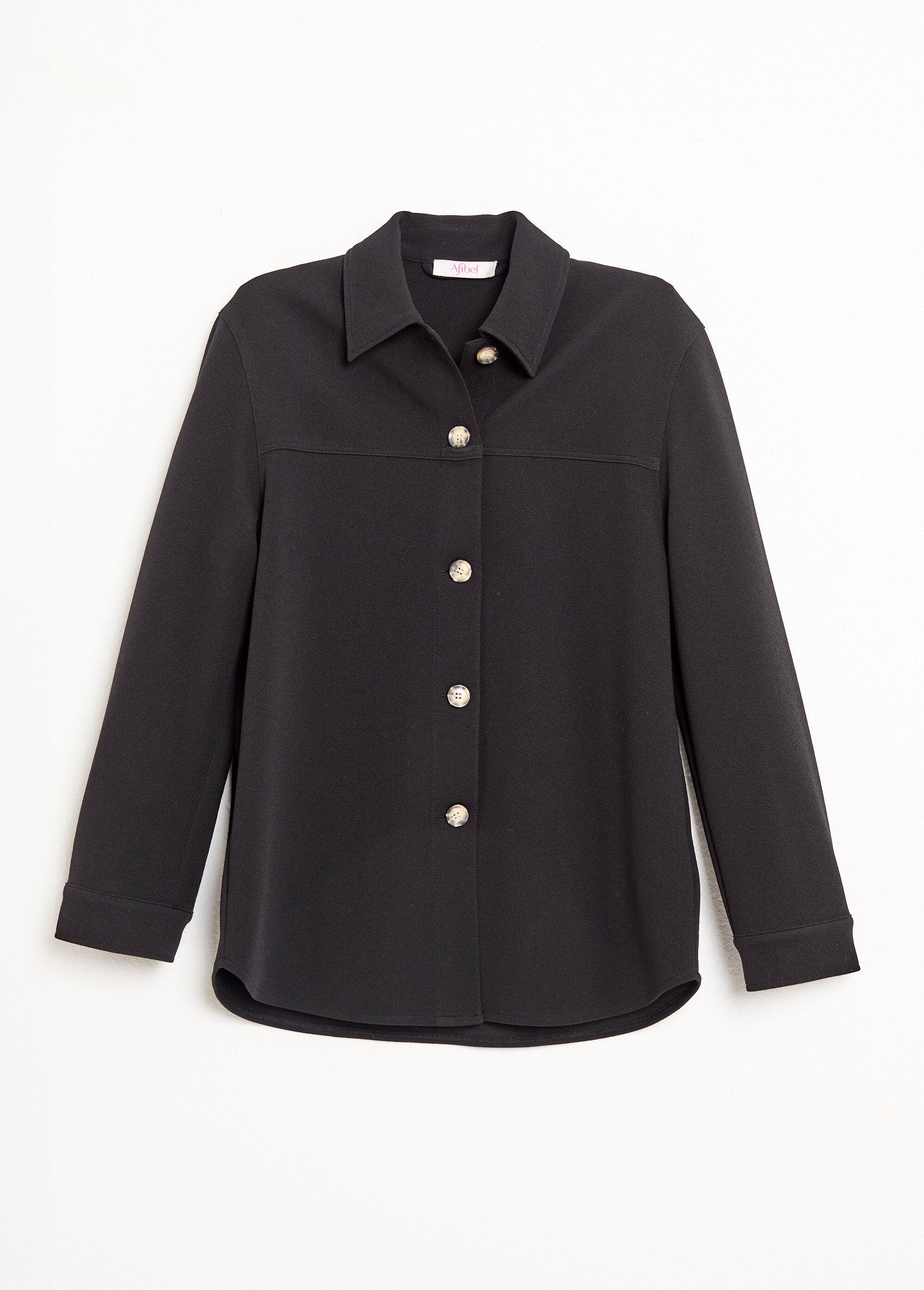 Effen_crêpe_gebreid_overhemd_met_knoopsluiting_Noir_AP1_slim