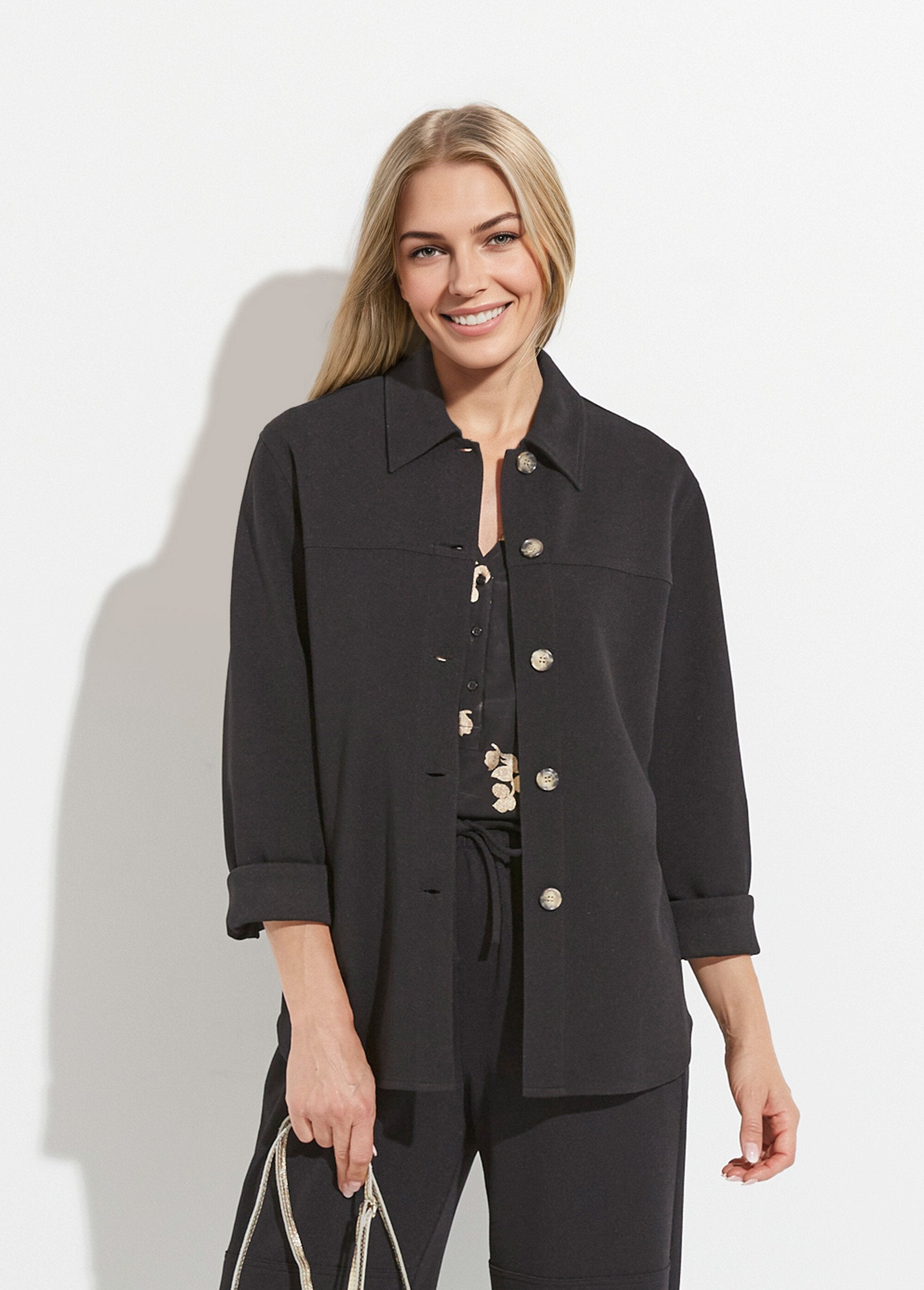Surchemise_boutonnée_maille_crêpe_unie_Noir_FA1_slim