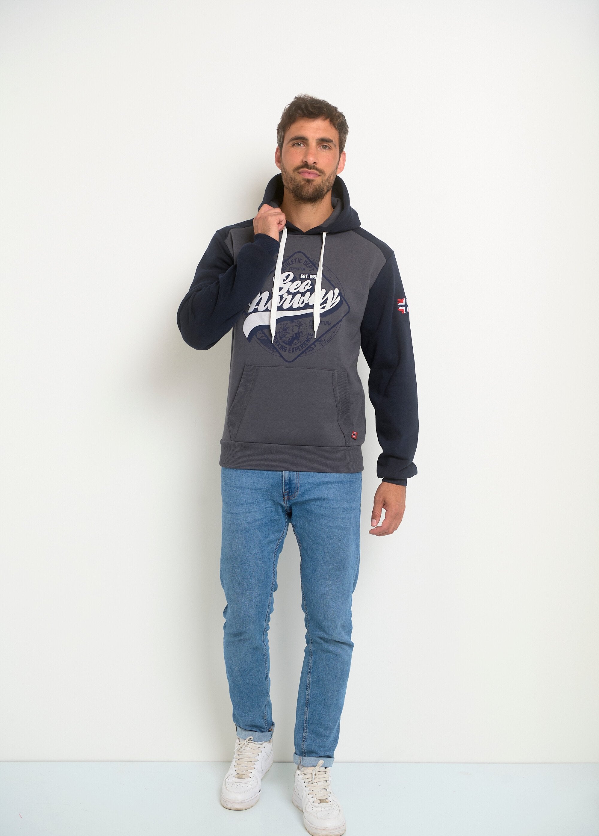 Sweat_à_capuche_avec_logo_vintage_Gris_fonce_SF1_slim
