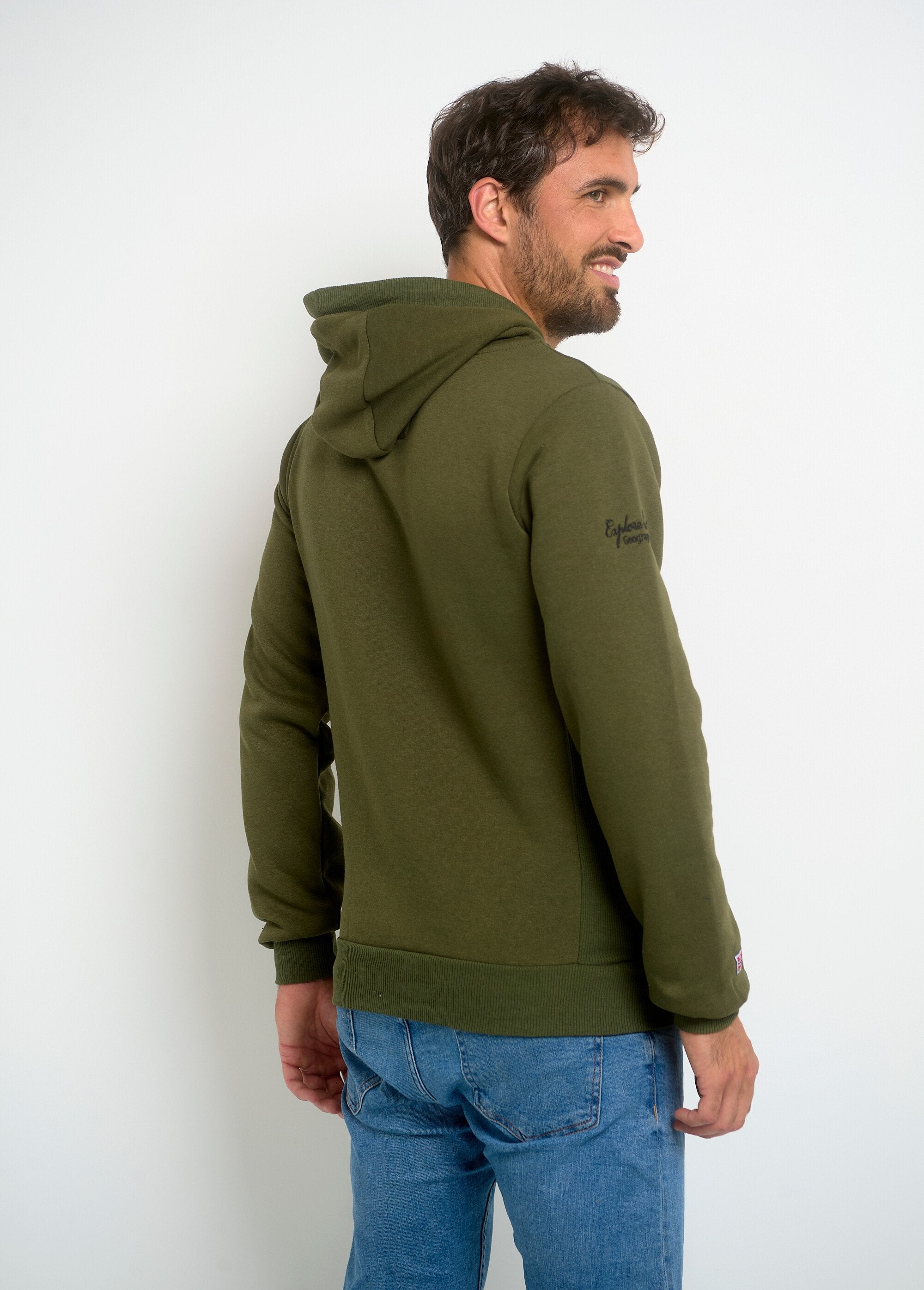 Long_sleeve_half_zip_hoodie_Khaki_DO1_slim