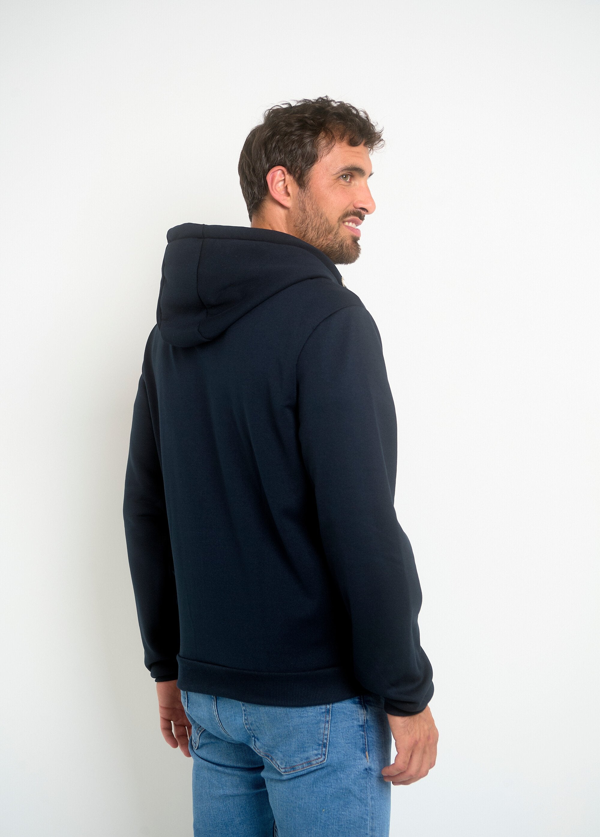 Sweat_à_capuche_zippé_poche_kangourou_Marine_et_blanc_DO1_slim