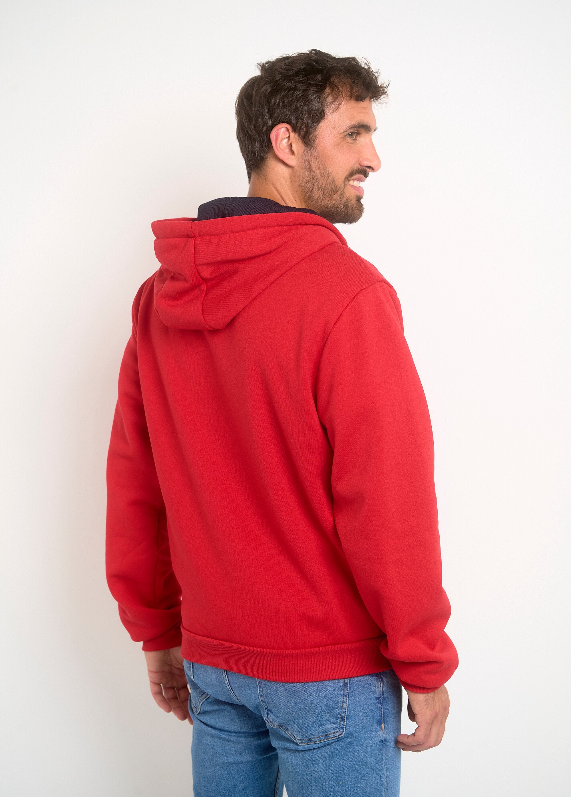 Sweat_à_capuche_zippé_poche_kangourou_Rouge_et_marine_DO1_slim