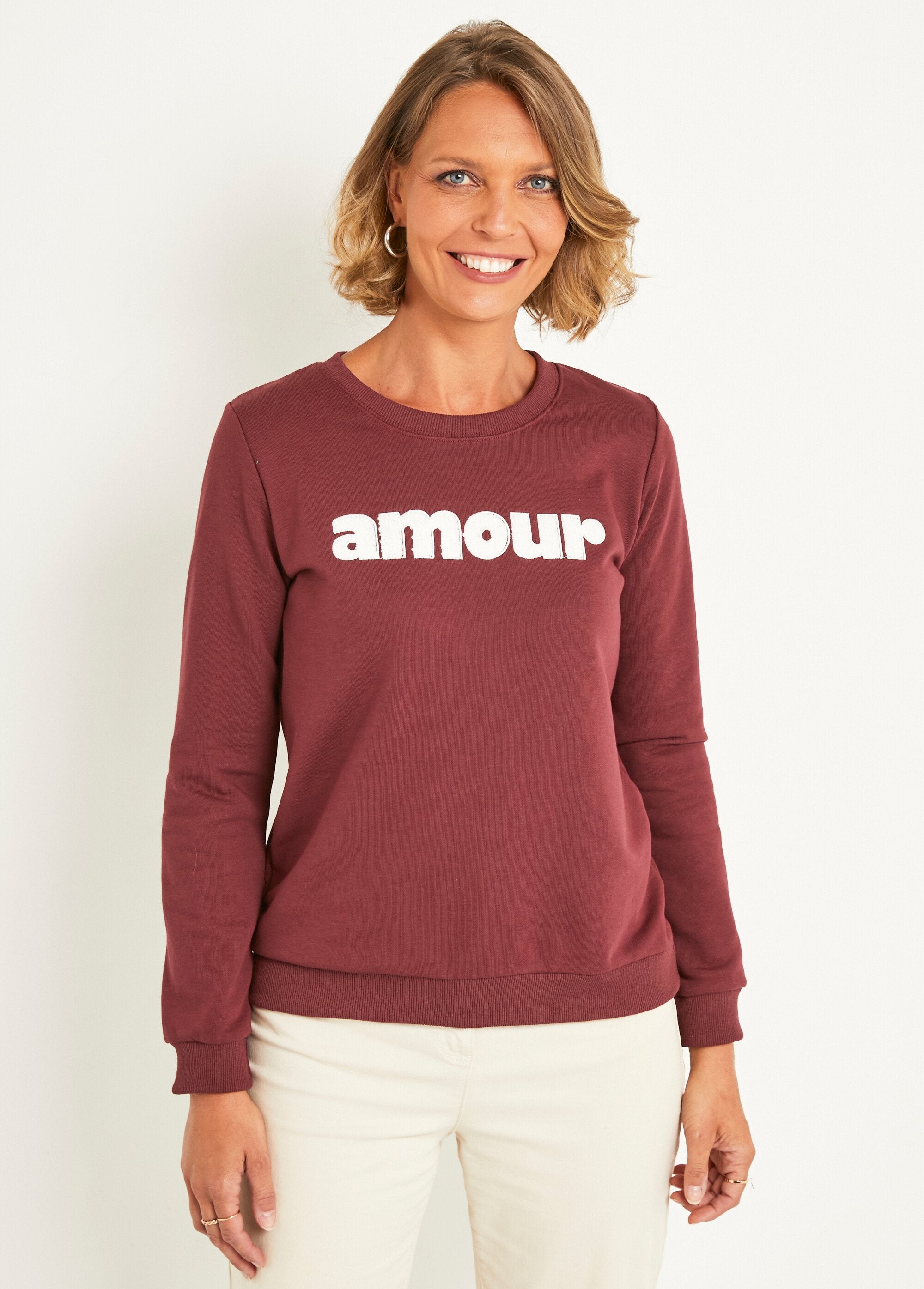 Sweat_brodé_à_message_manches_longues_Bordeaux_FA1_slim