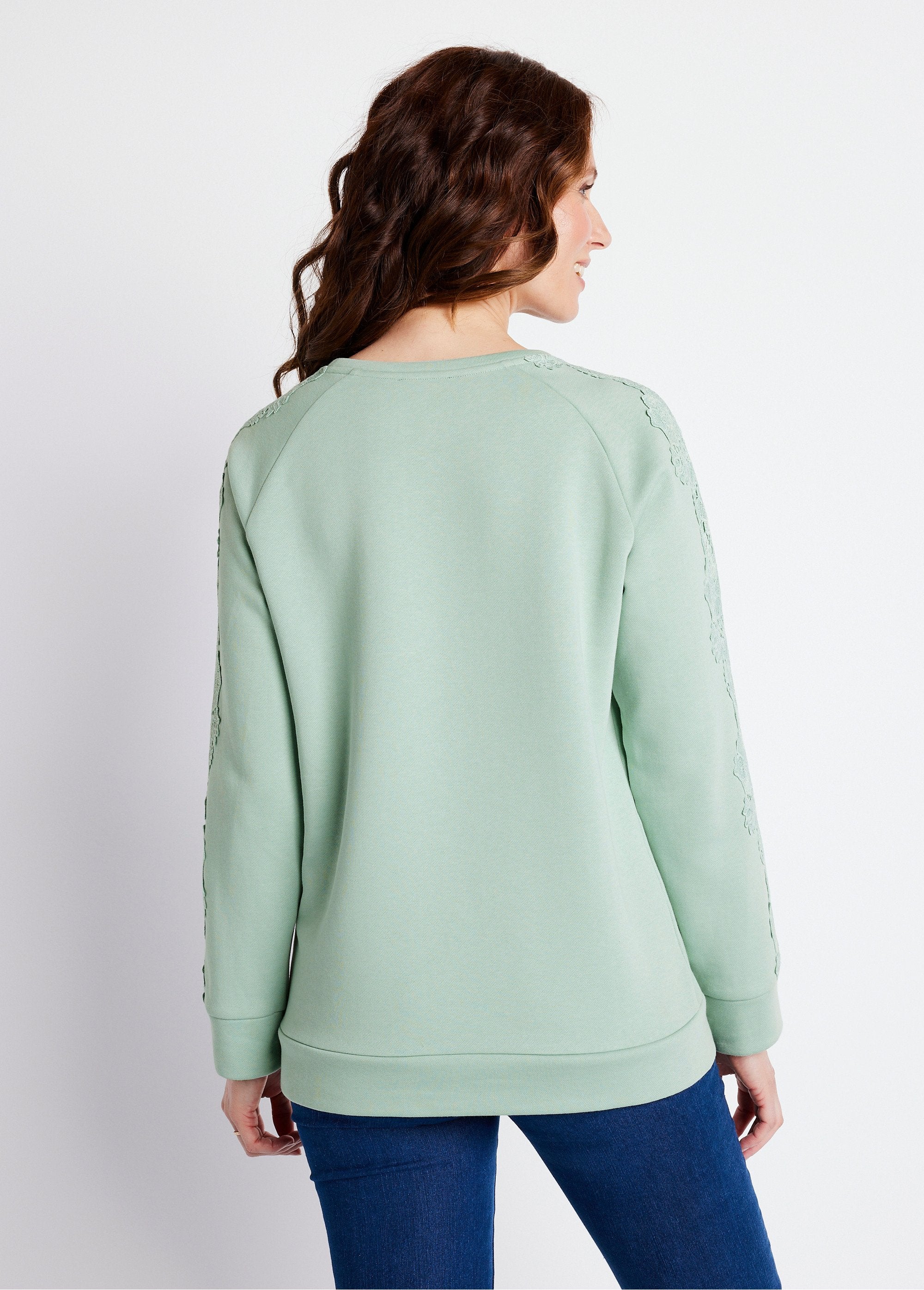 Sweat_jersey_col_rond_dentelle_Vert_d_eau_DO1_slim