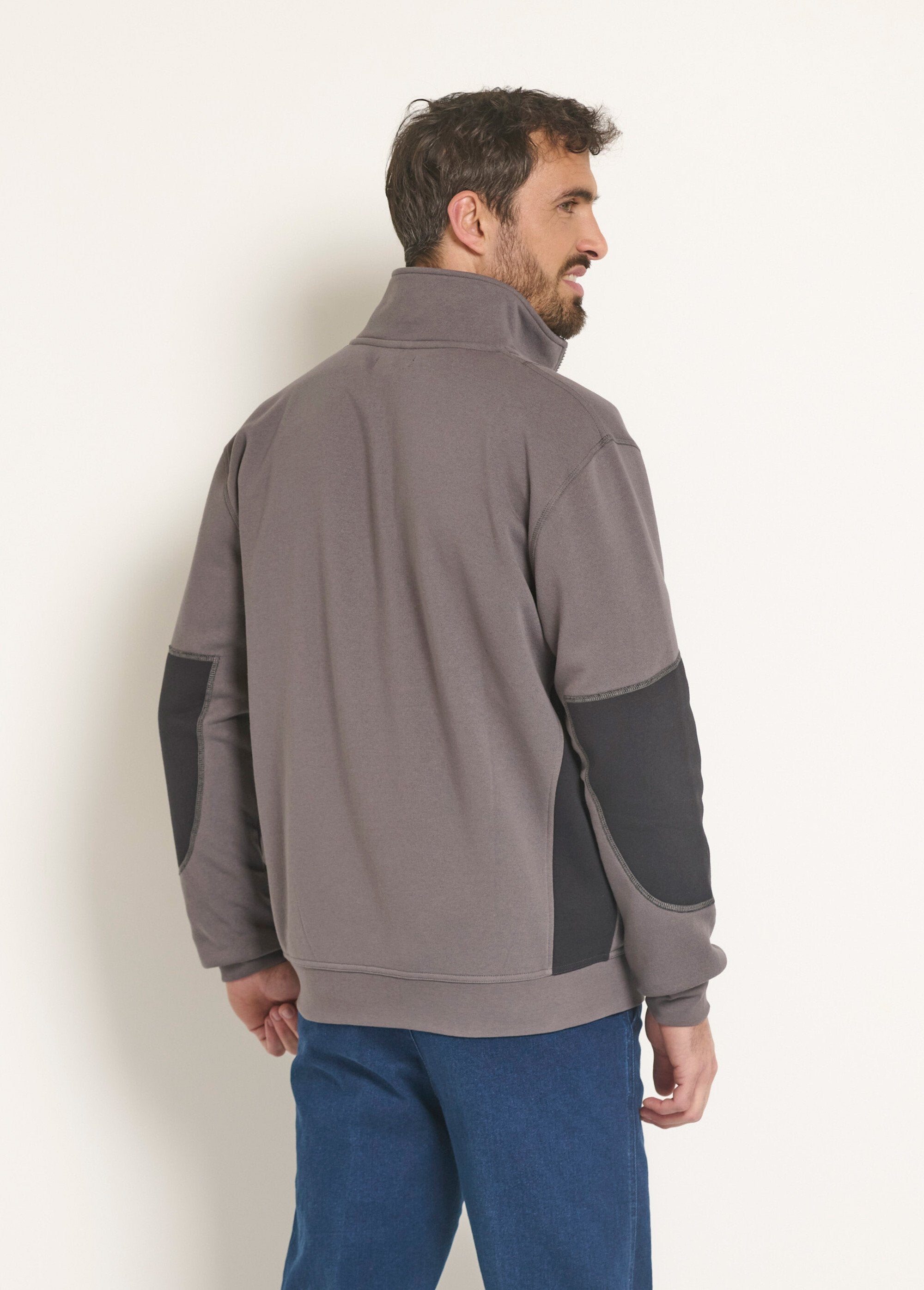 Comfortabel_sweatshirt_met_rits_en_opstaande_kraag_Gris_DO1_slim