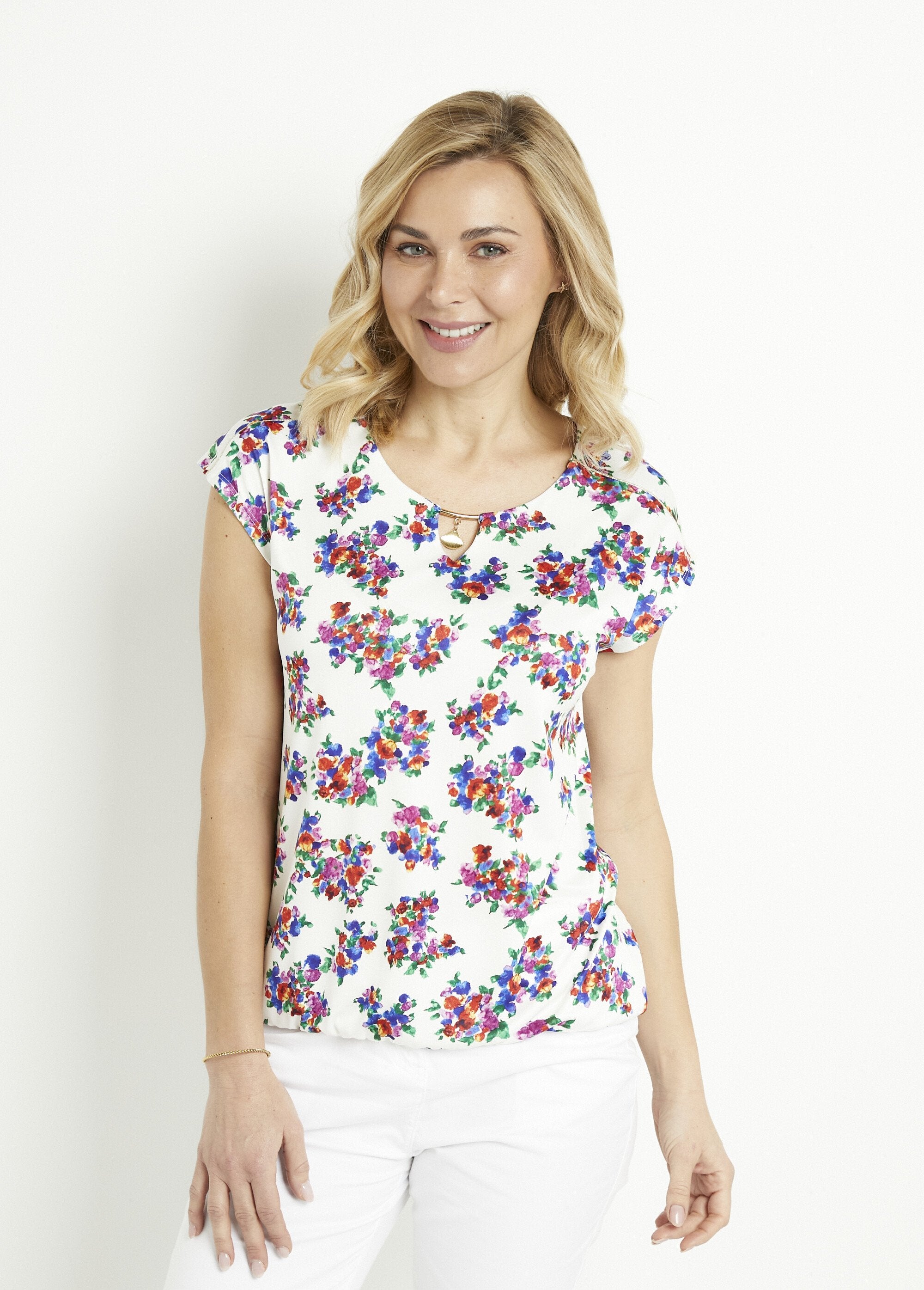 Floral_jewel_collar_blouse_T-shirt_White_background_FA1_slim