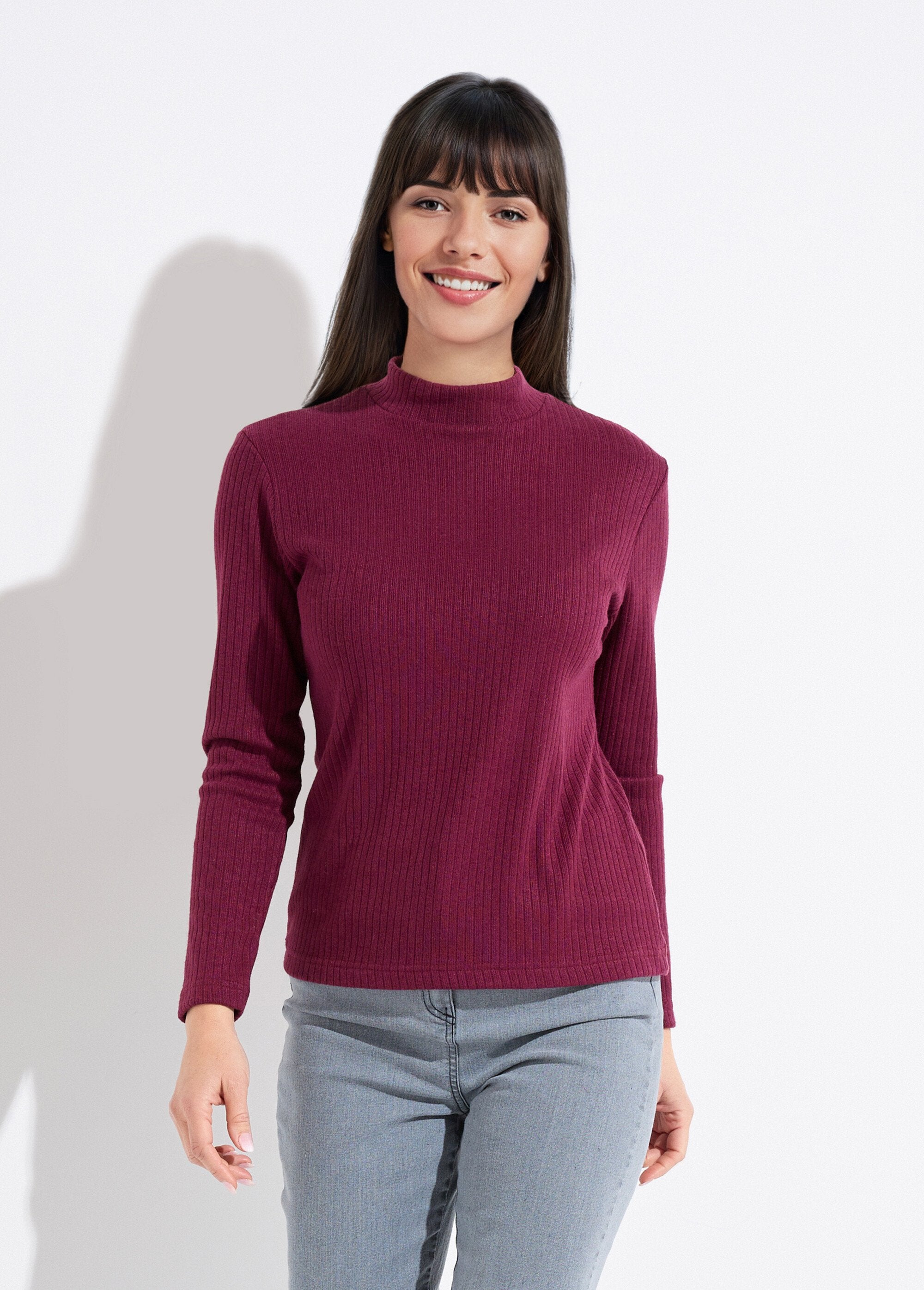Ribbed_knit_long-sleeved_high-neck_T-shirt_Bordeaux_FA1_slim