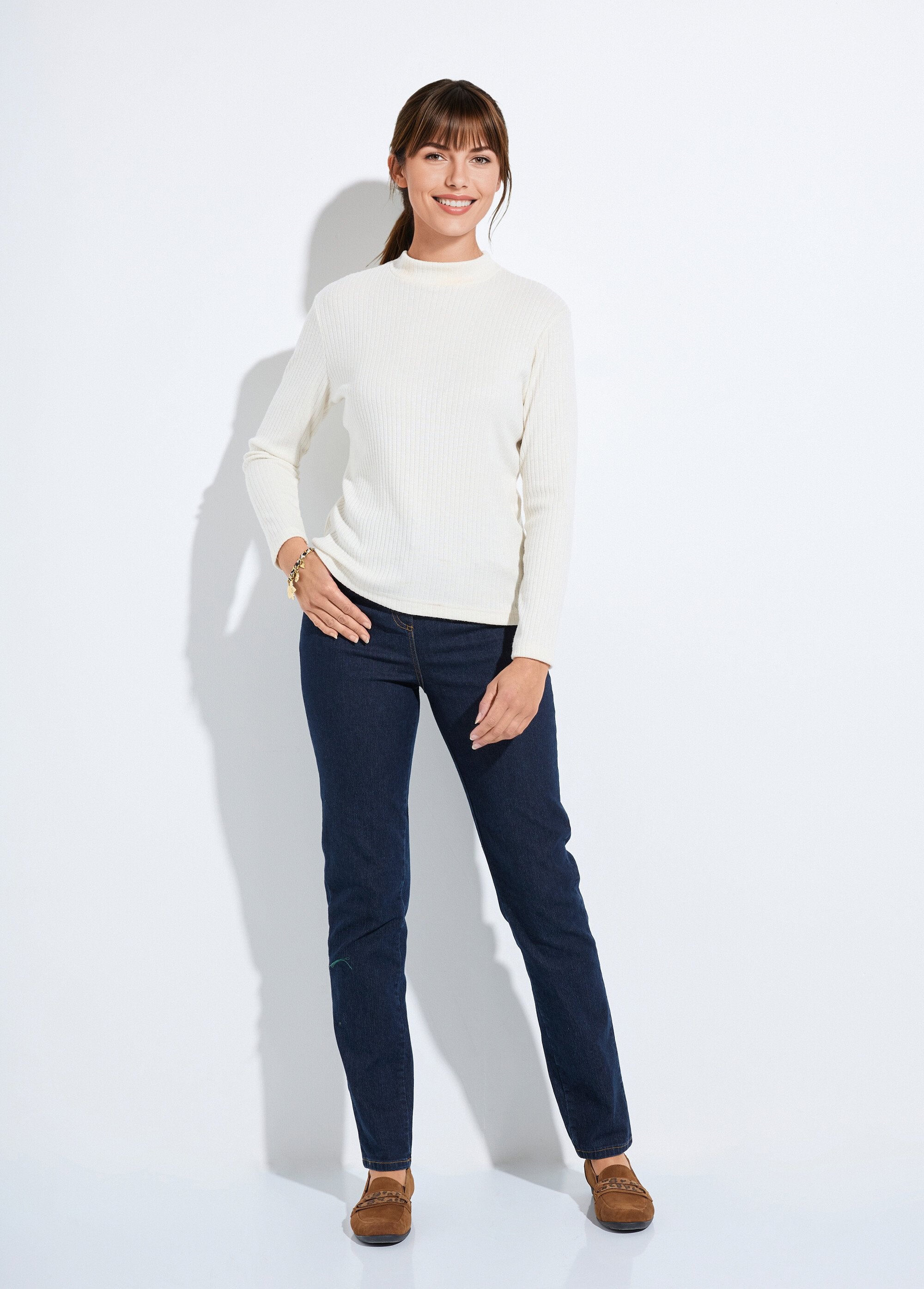 T-shirt_col_montant_maille_côtelée_manches_longues_Ecru_SF1_slim