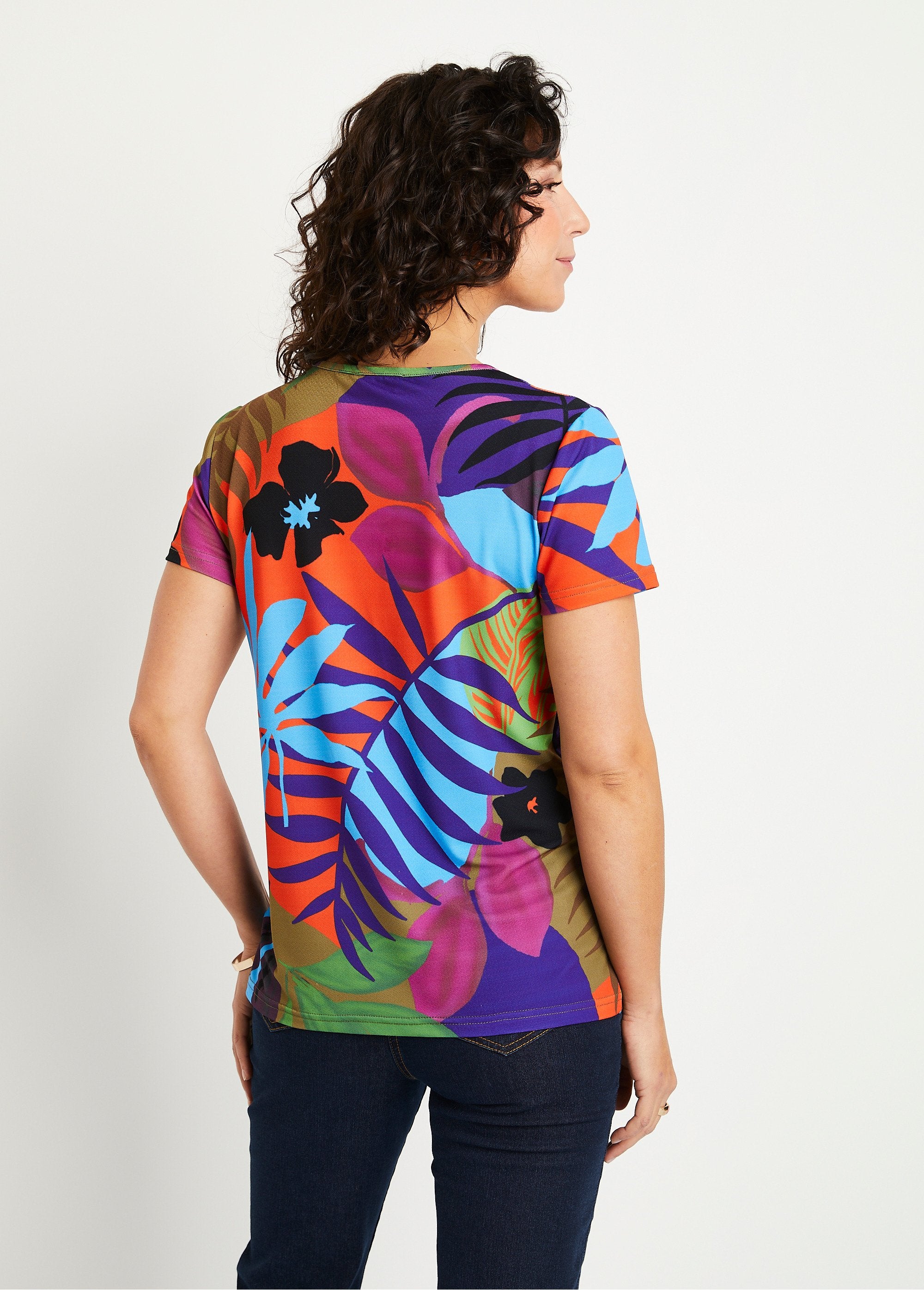 T-shirt_court_col_rond_bijou_Multicolore_DO1_slim