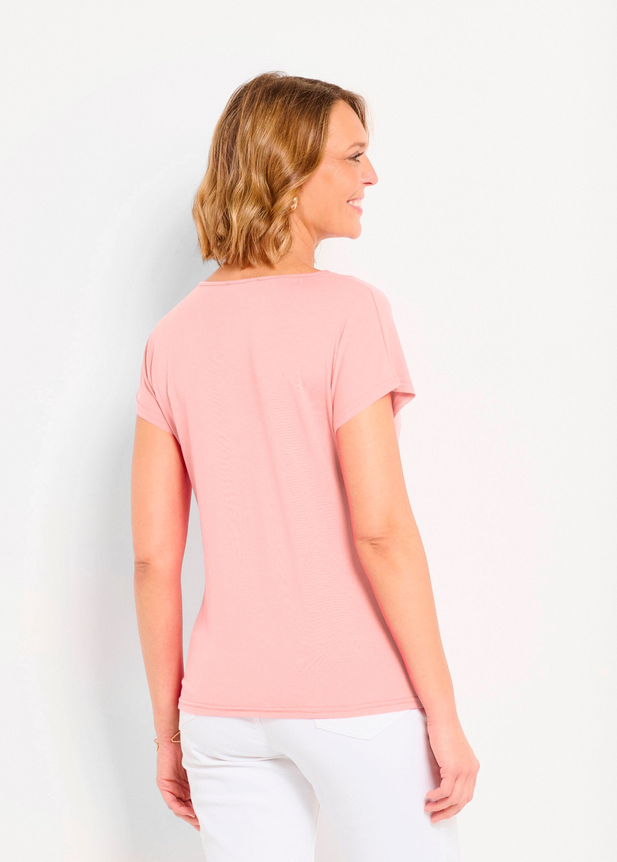 Kort_T-shirt_van_stretchkant_ROZE_DO1_slim