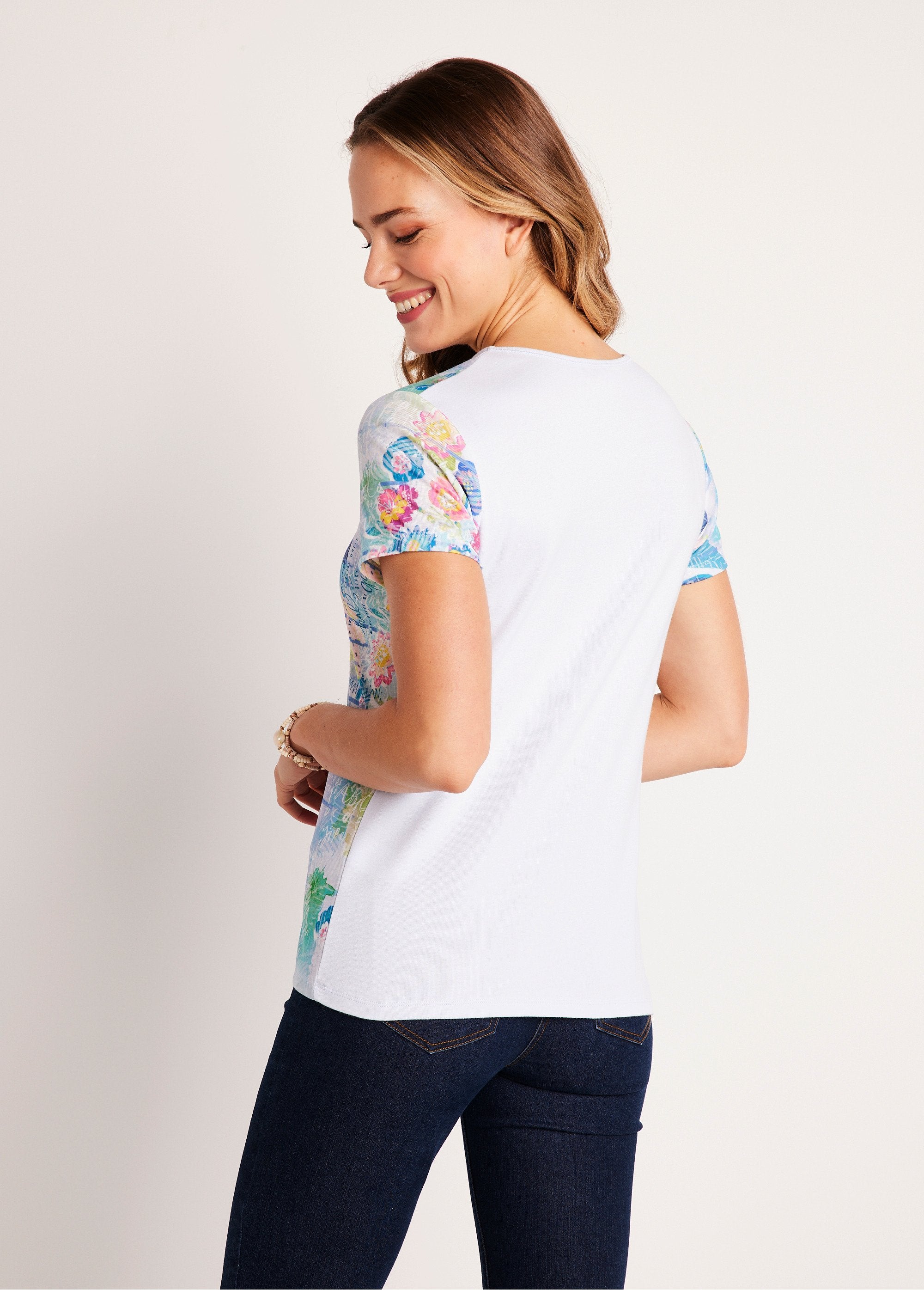 T-shirt_court_floral_graphique_Multicolore_DO1_slim