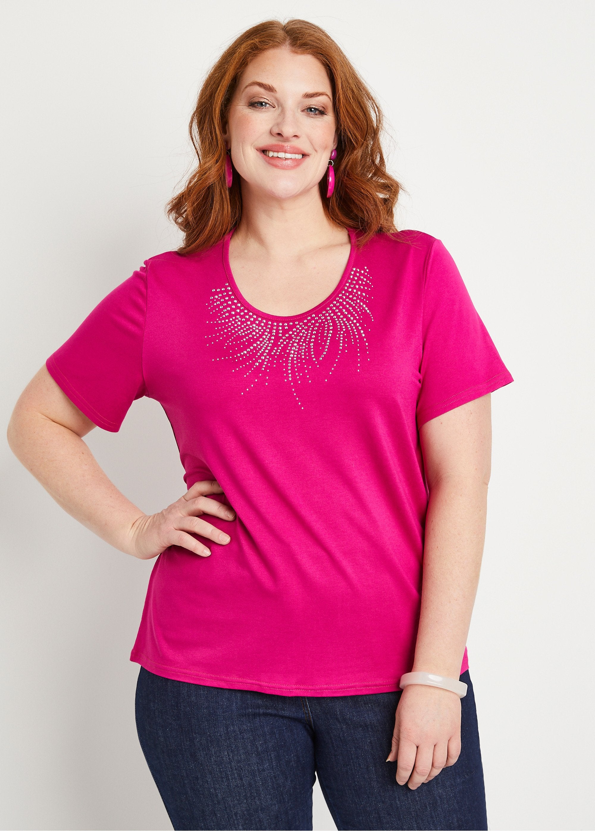 T-shirt_court_manches_courtes_Fuchsia_FA1_curvy