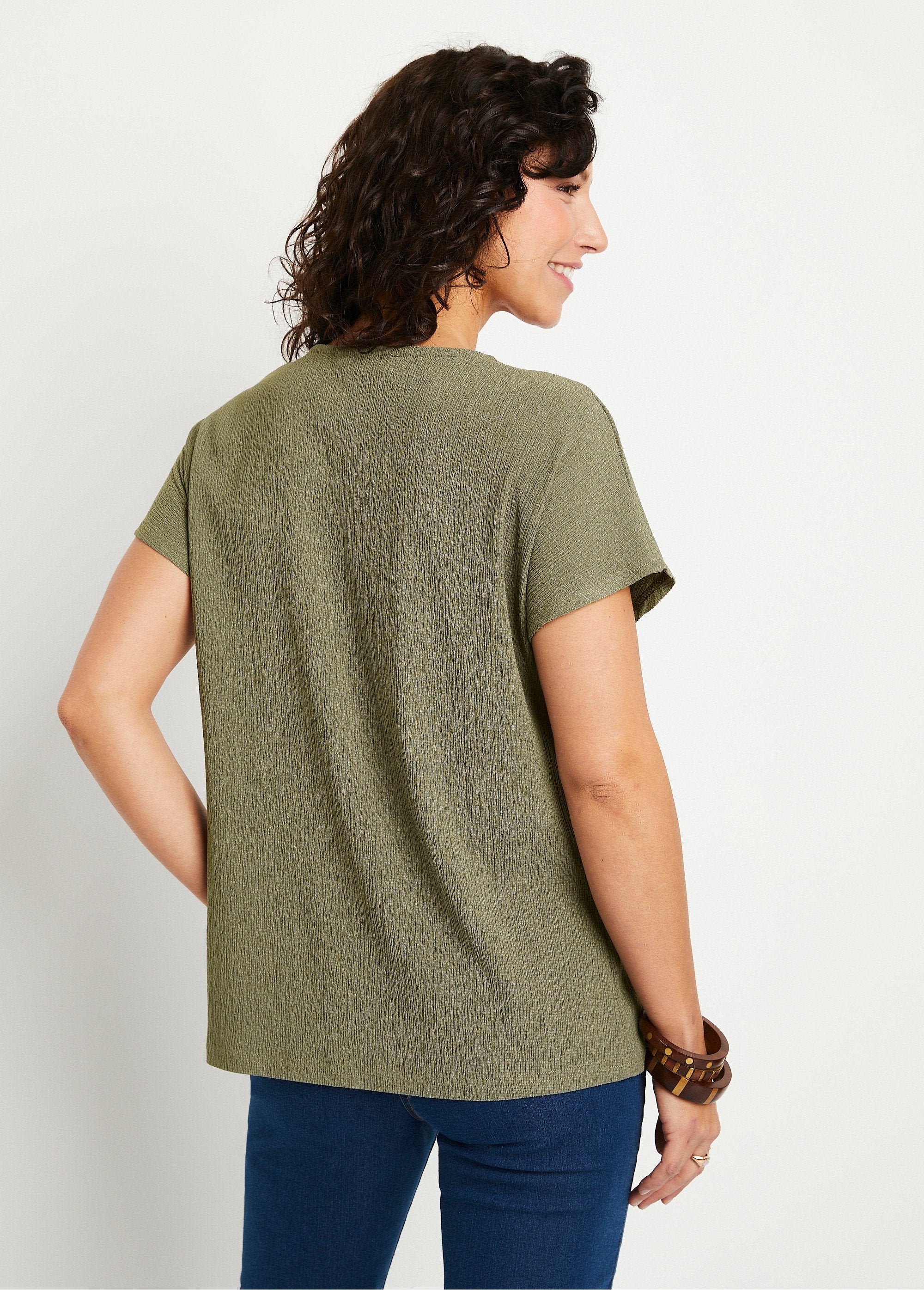 T-shirt_long_ample_uni_brodé_Vert_tilleul_DO1_slim