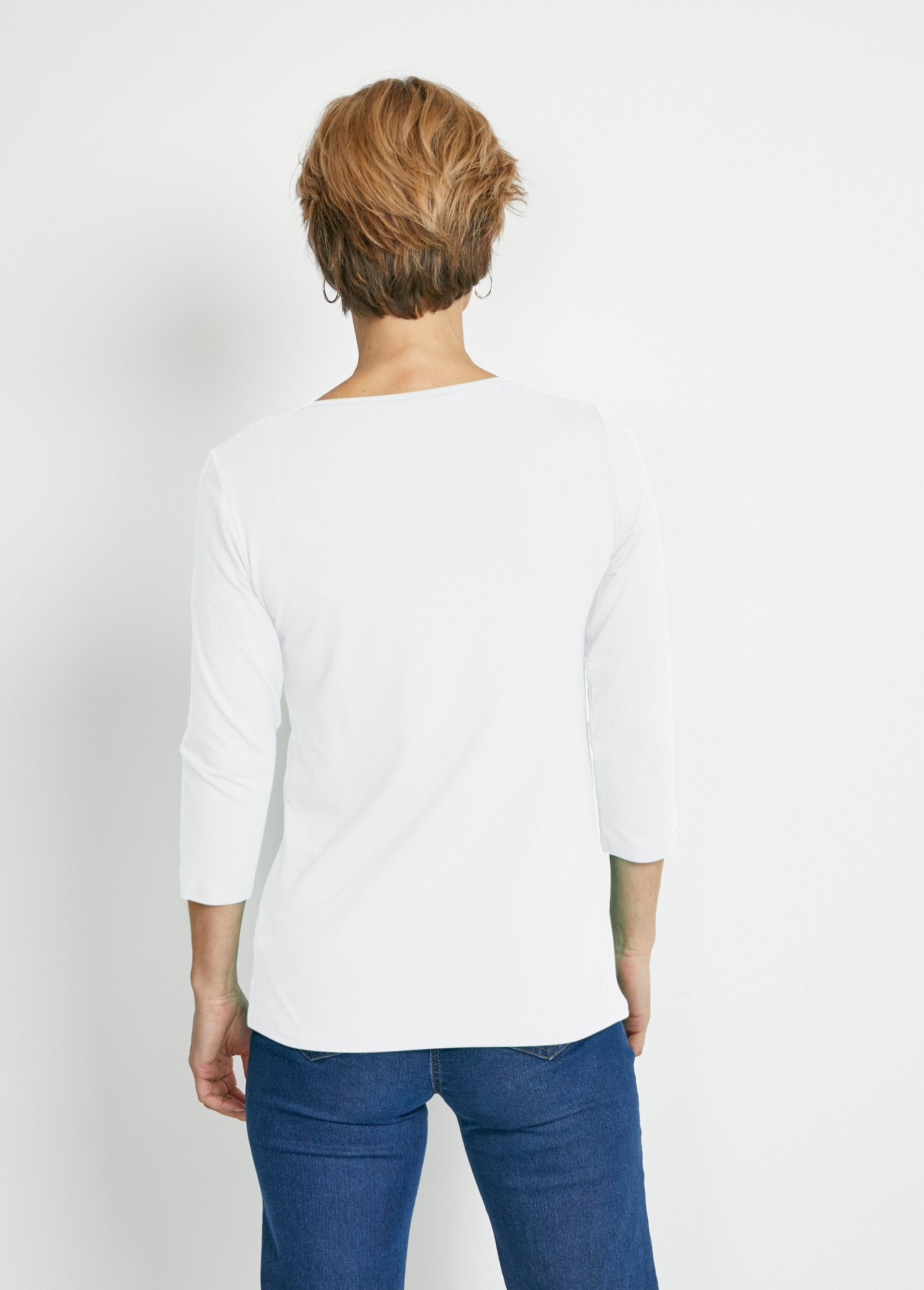 T-shirt_manches_3/4_clouté_fantaisie_Blanc_DO1_slim