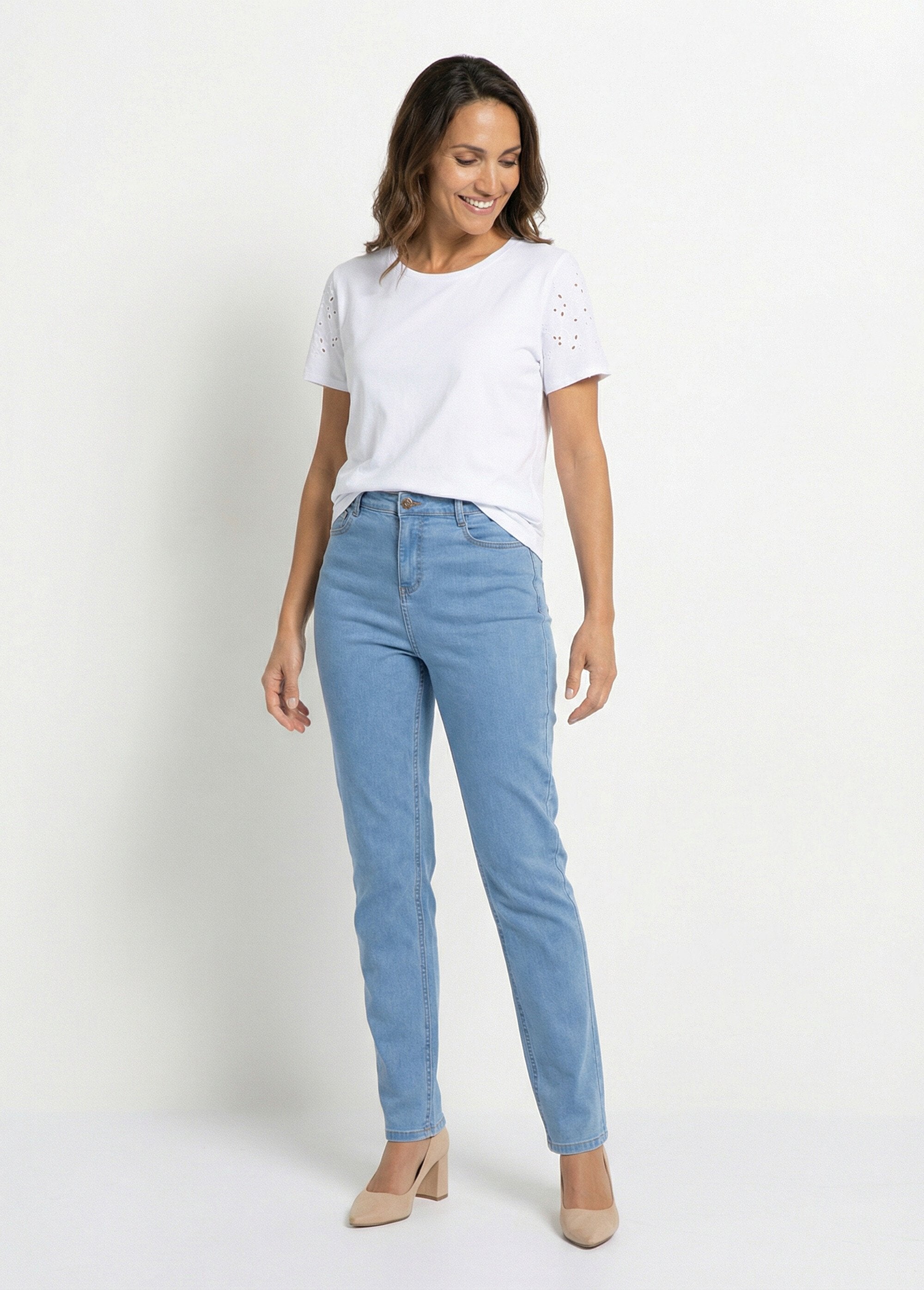 T-shirt_manches_courtes_brodées_coton_stretch_Blanc_SF1_slim