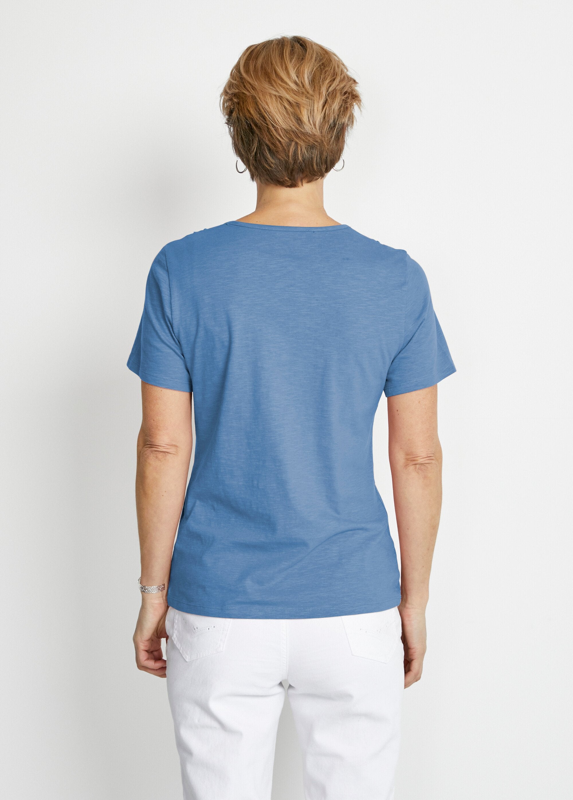 T-shirt_manches_courtes_coton_et_macramé_Bleu_DO1_slim