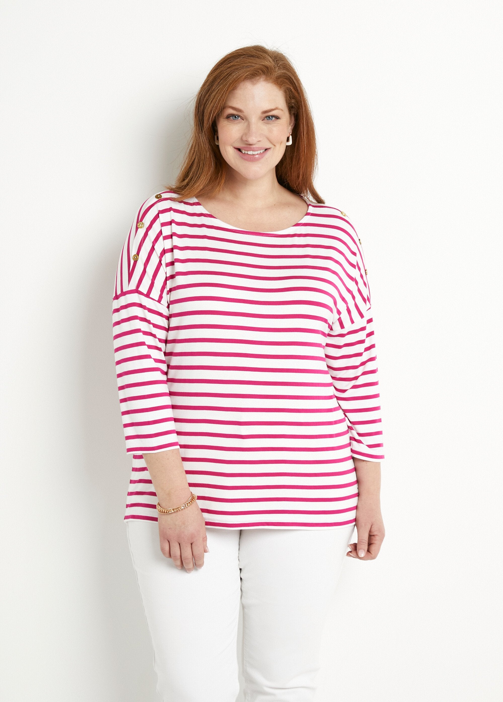 T-shirt_marinière_rayé_court_manches_longues_Blanc_et_fuchsia_FA1_curvy