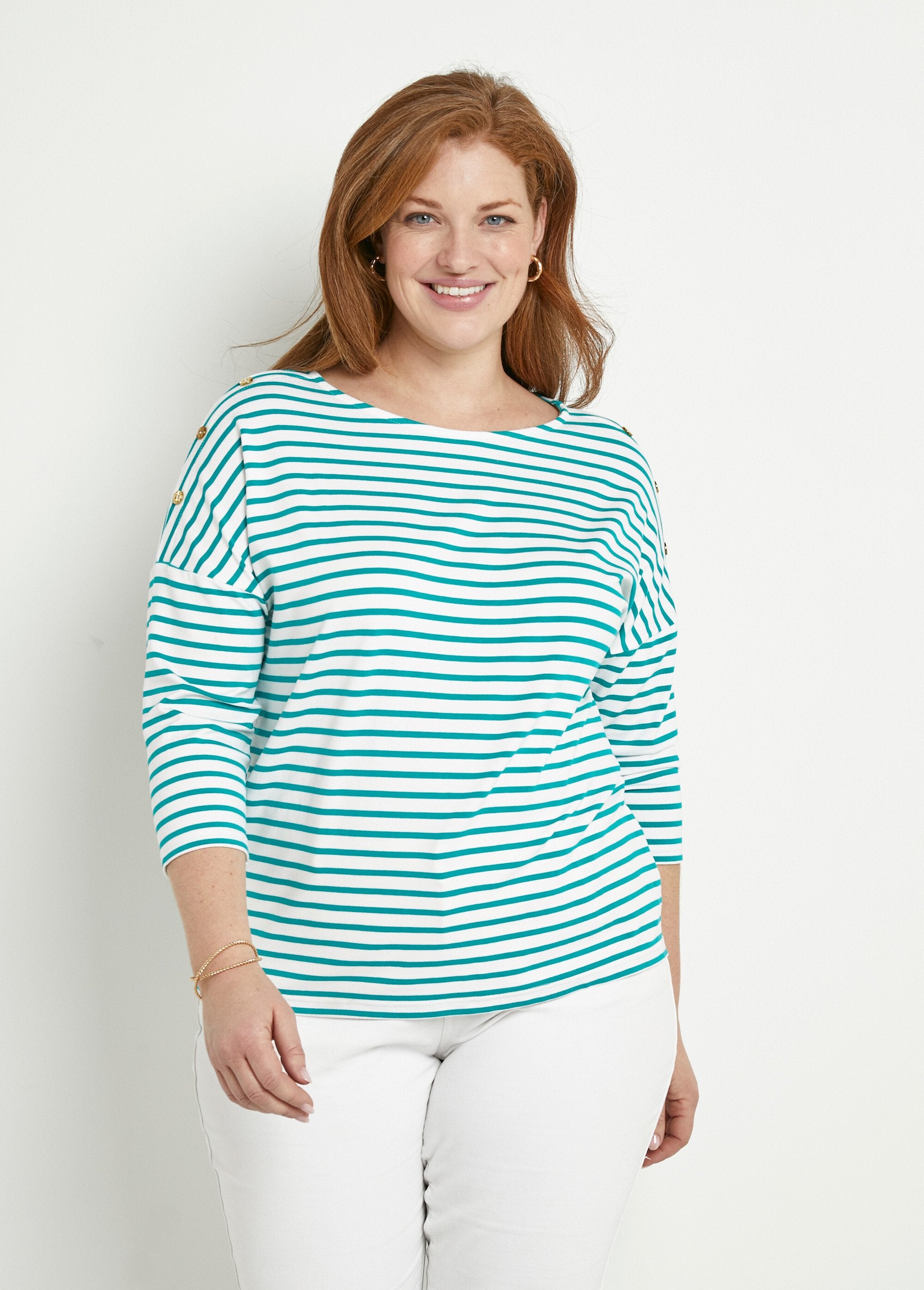 Gestreept_matrozen_T-shirt_met_korte_mouwen_Blanc_et_aqua_FA1_curvy