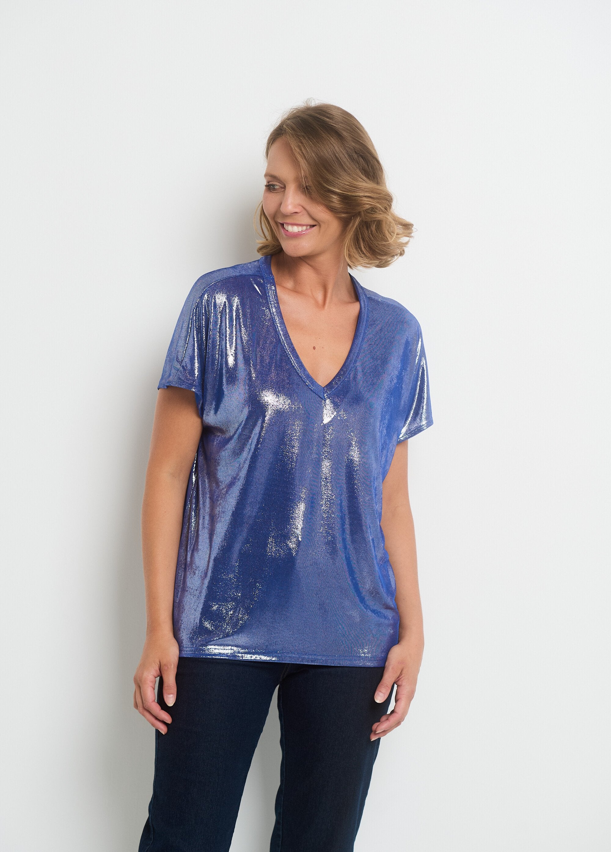 T-shirt Gap Girl Genius - Métallisé - Taille XL - Occasion Très Bon état
