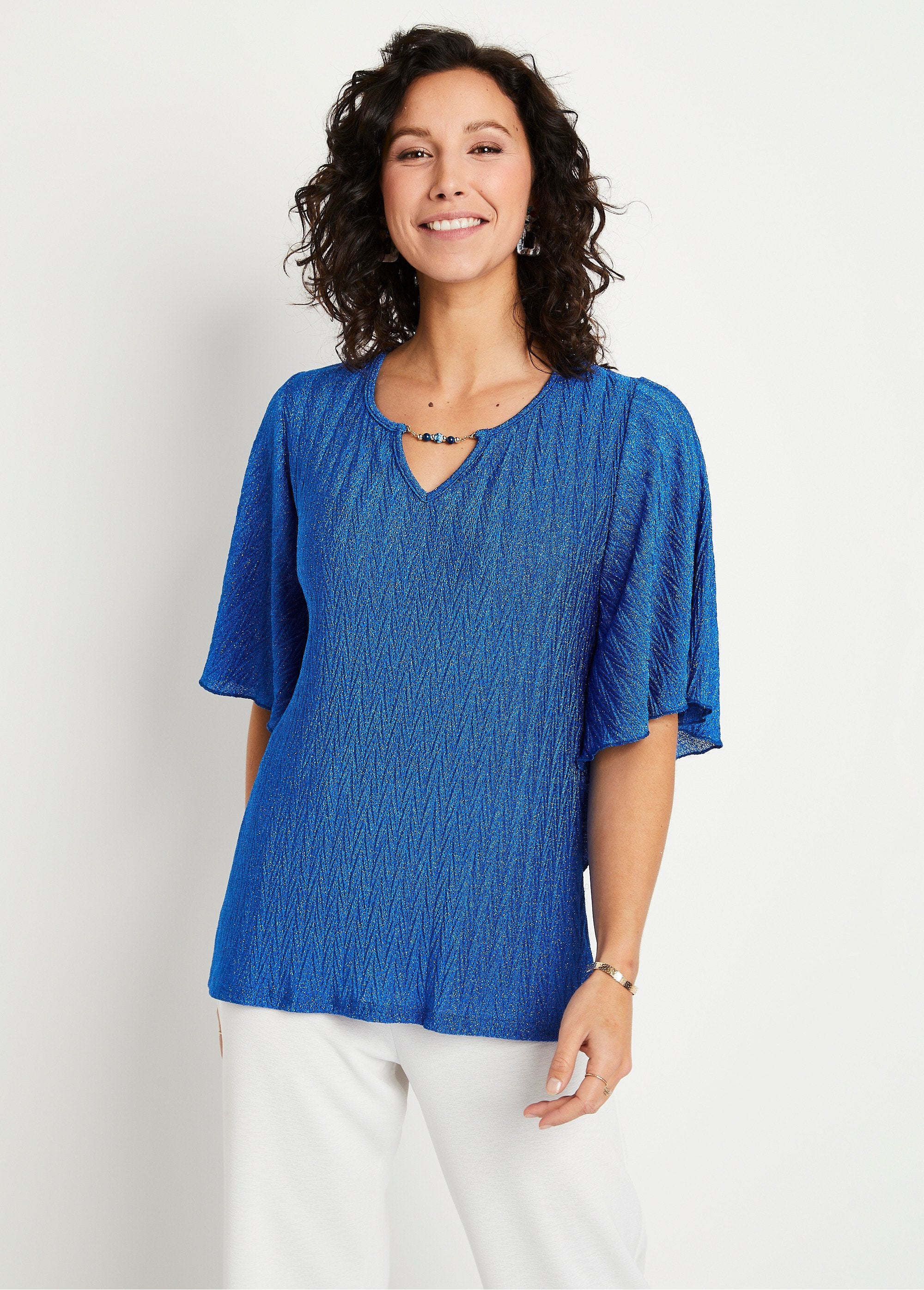 T-shirt_pailleté_manches_courtes_larges_Bleu_FA1_slim