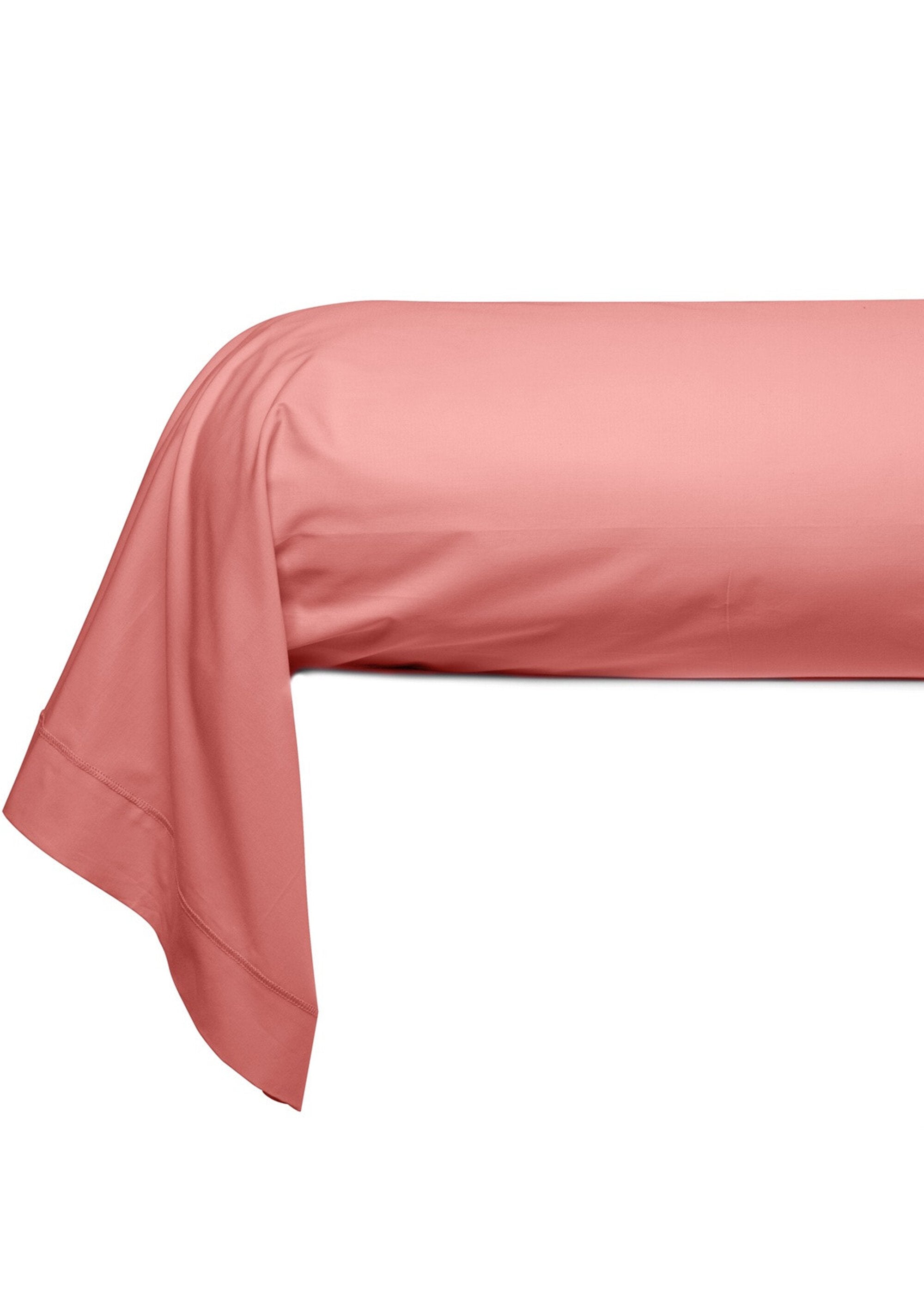 Taie_d'oreiller_-_Uni_Percale_de_coton_Orange_corail_FA2_slim