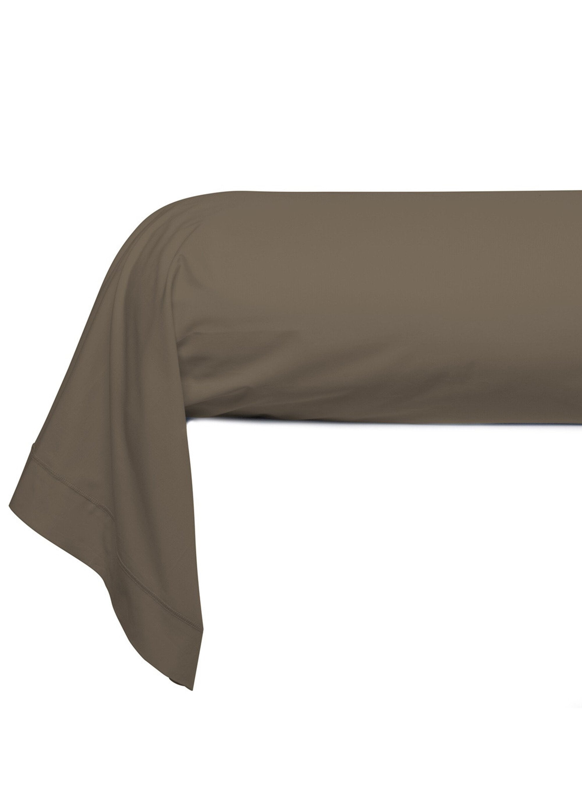 Taie_d'oreiller_-_Uni_Percale_de_coton_Taupe_FA2_slim