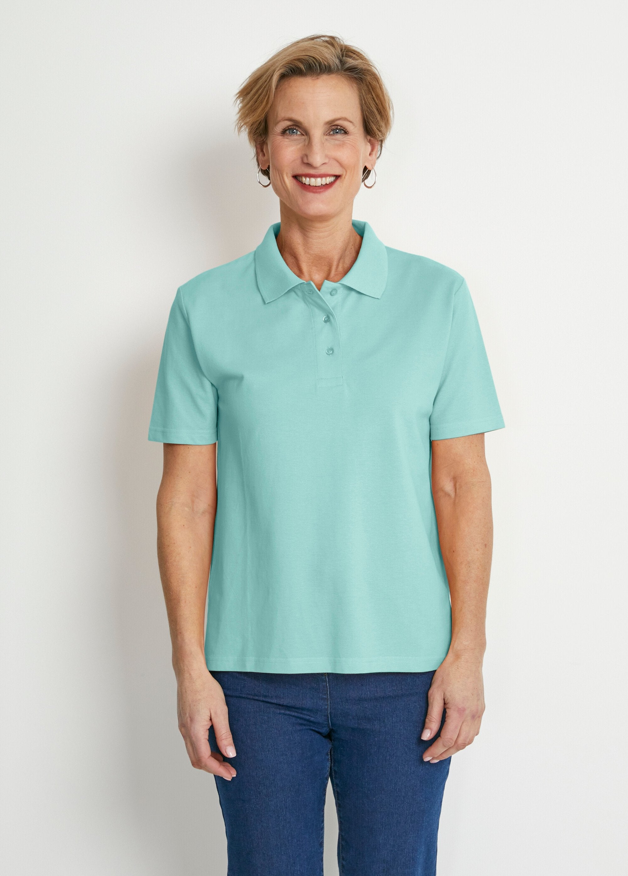 Gebreid_katoenen_polo_hals_T-shirt_GROENTE_FA1_slim