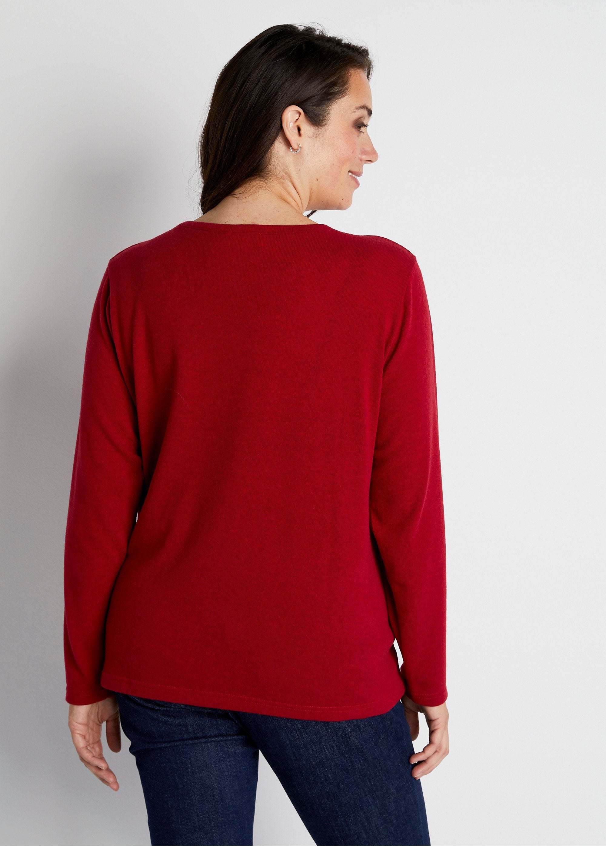 Tee-shirt_court_perlé_maille_chaude_Bordeaux_DO1_curvy