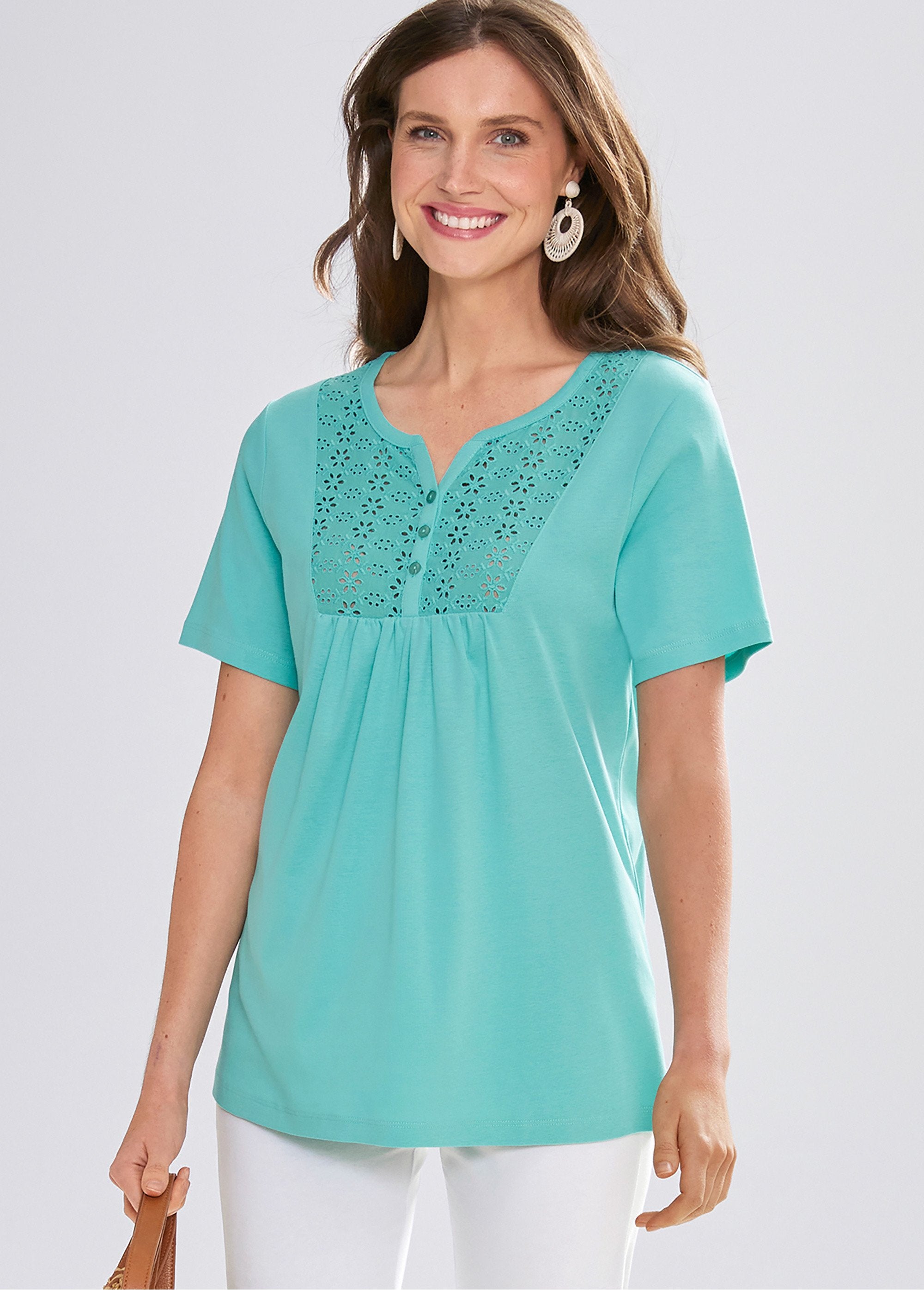 Long_buttoned_t-shirt_with_English_embroidery_Aqua_FA1_slim