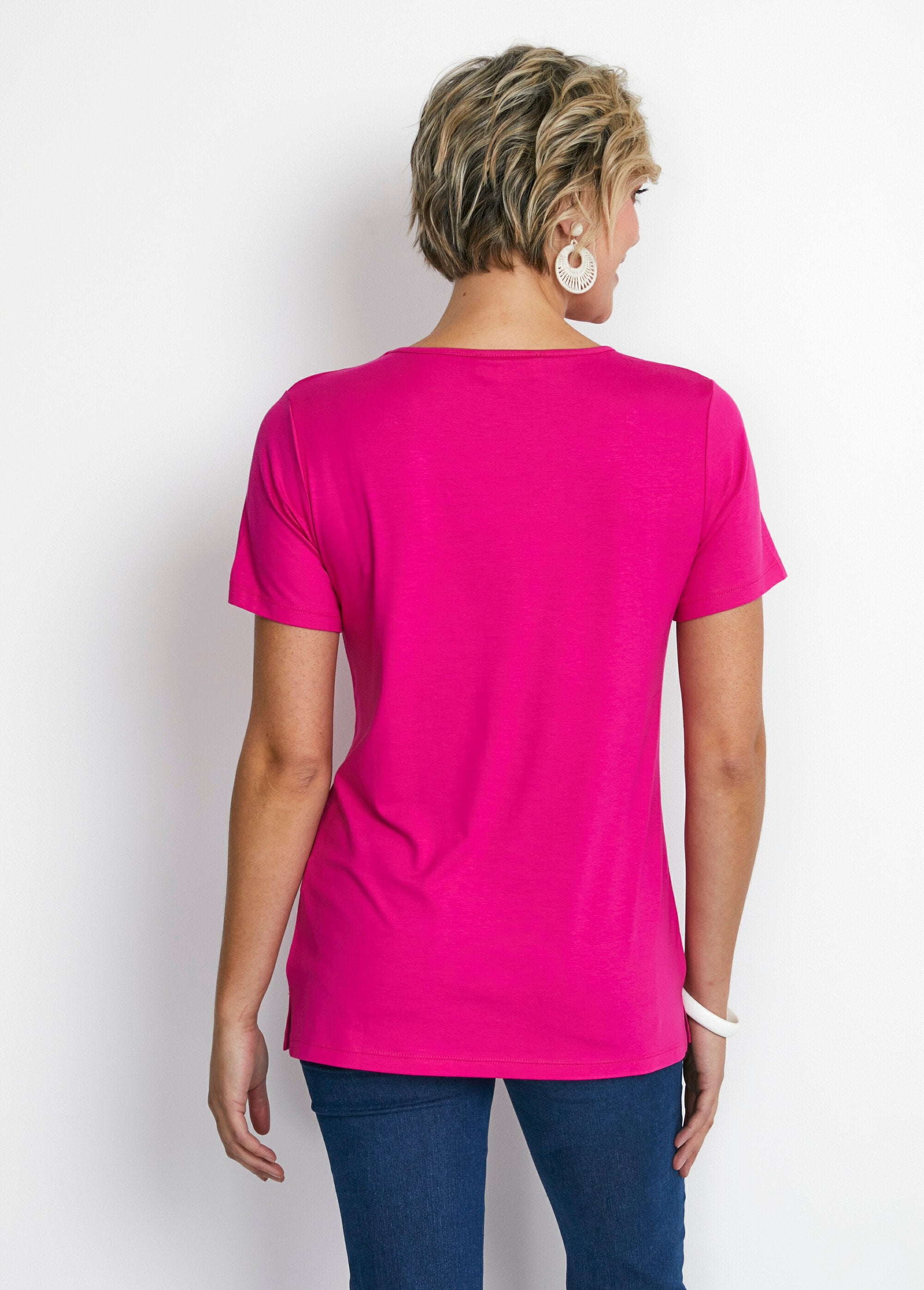 Tee-shirt_long_col_V_bijou_Fuchsia_DO1_slim