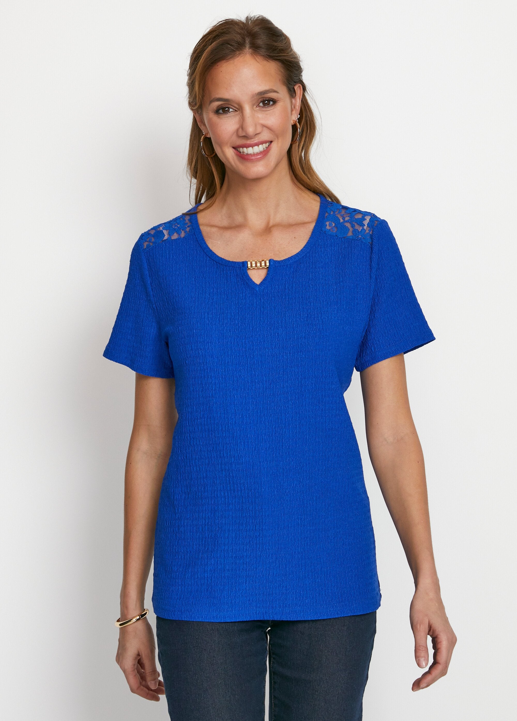 T-shirt_court_dentelle_Bleu_cobalt_FA1_slim