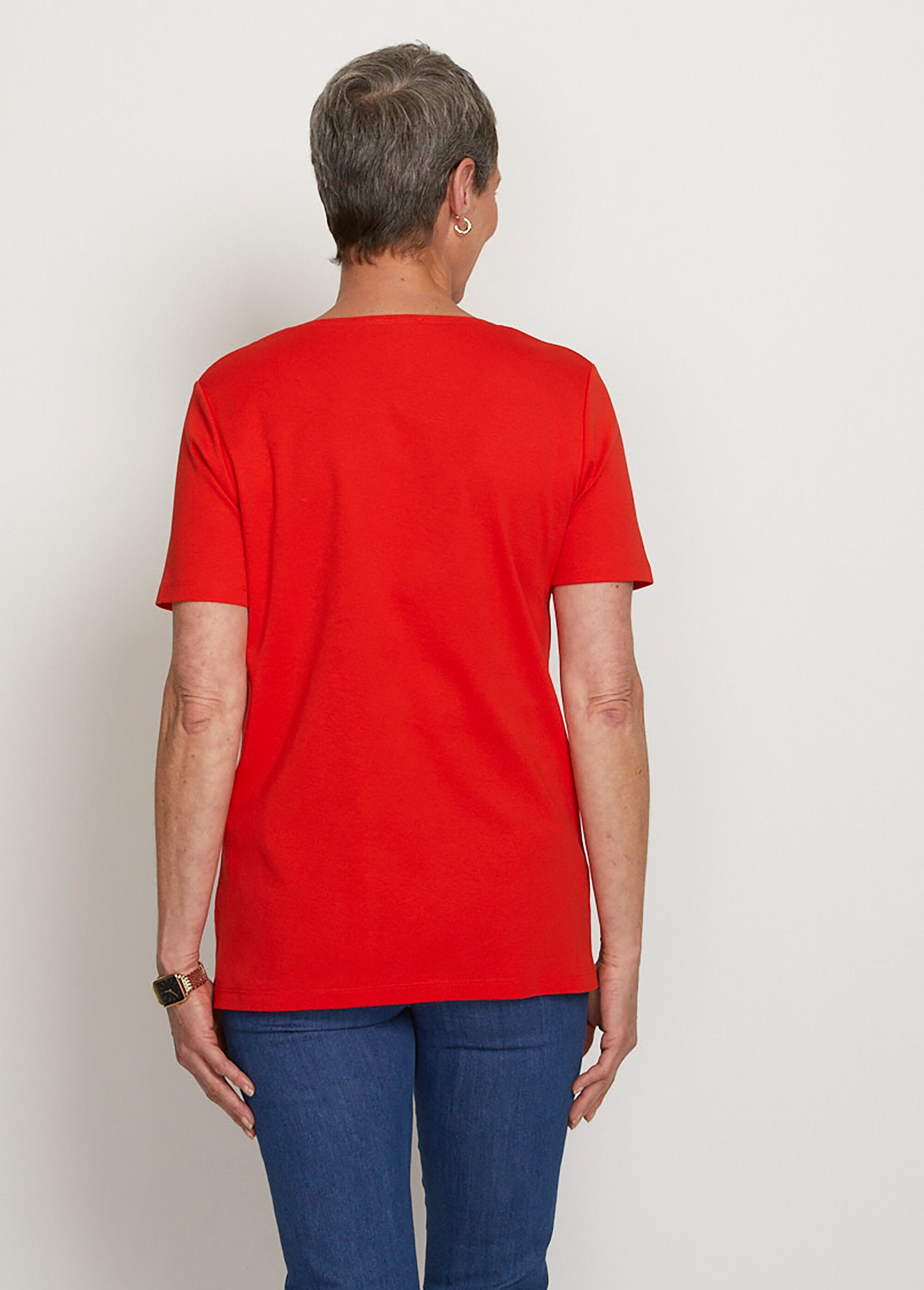 T-shirt_met_geborduurde_of_bedrukte_korte_mouwen_Uni_corail_DO1_slim