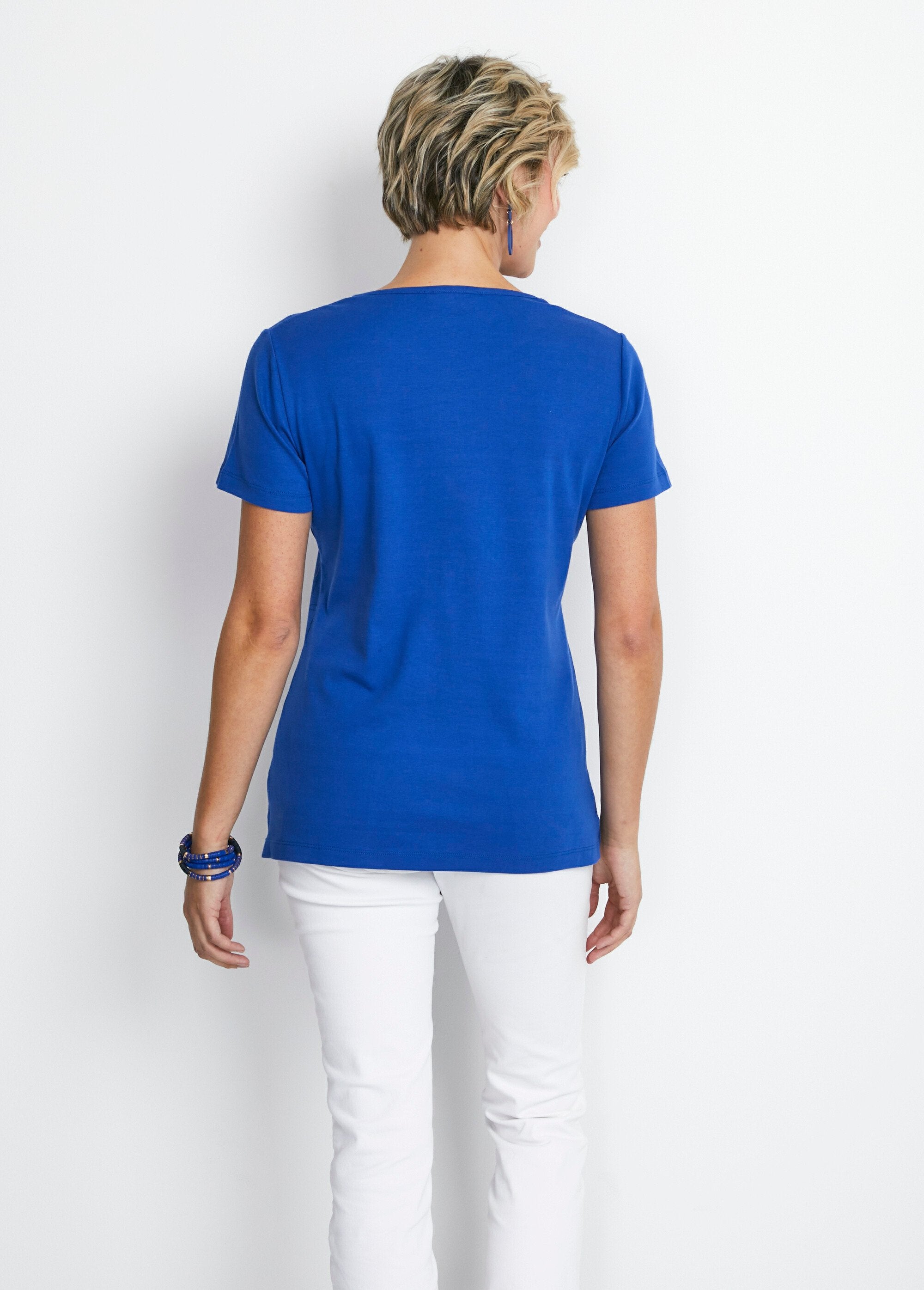 T-shirt_long_motif_fleuri_fentes_côtés_Bleu_DO1_slim