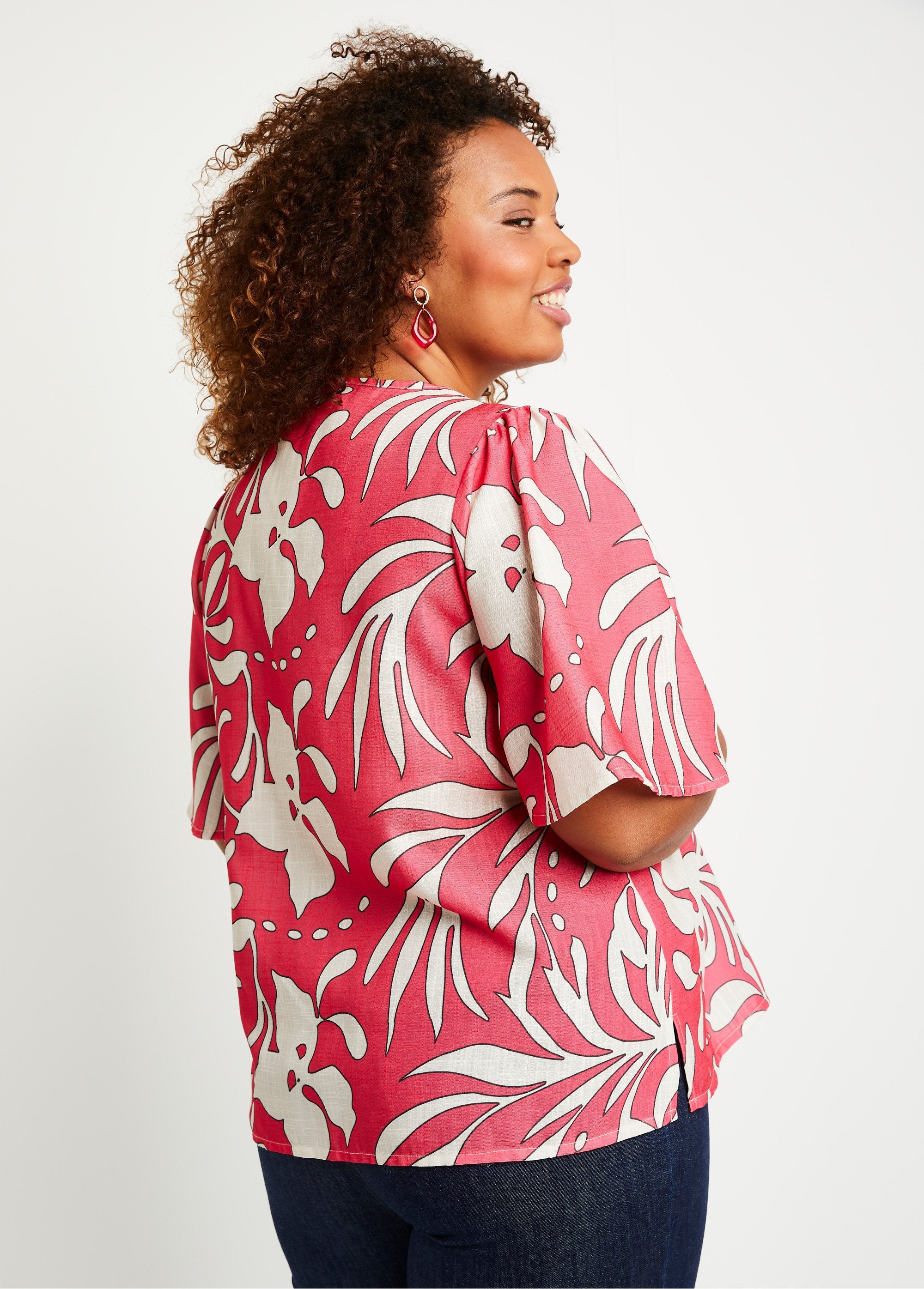 Lange_losse_linnen_tuniek_Roze_en_ecru_DO1_curvy