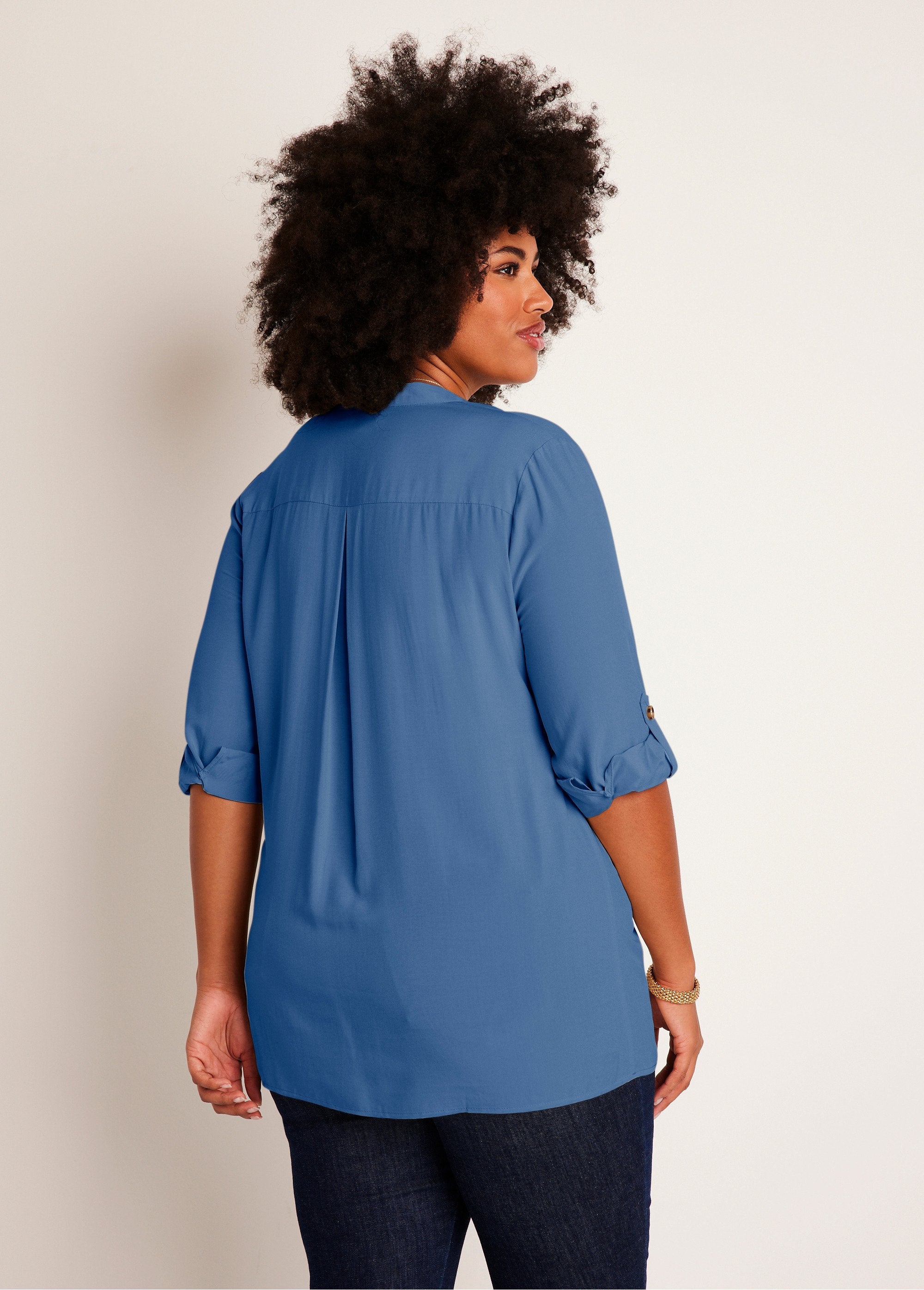 Tunique_ample_longue_manches_3/4_Indigo_DO1_curvy