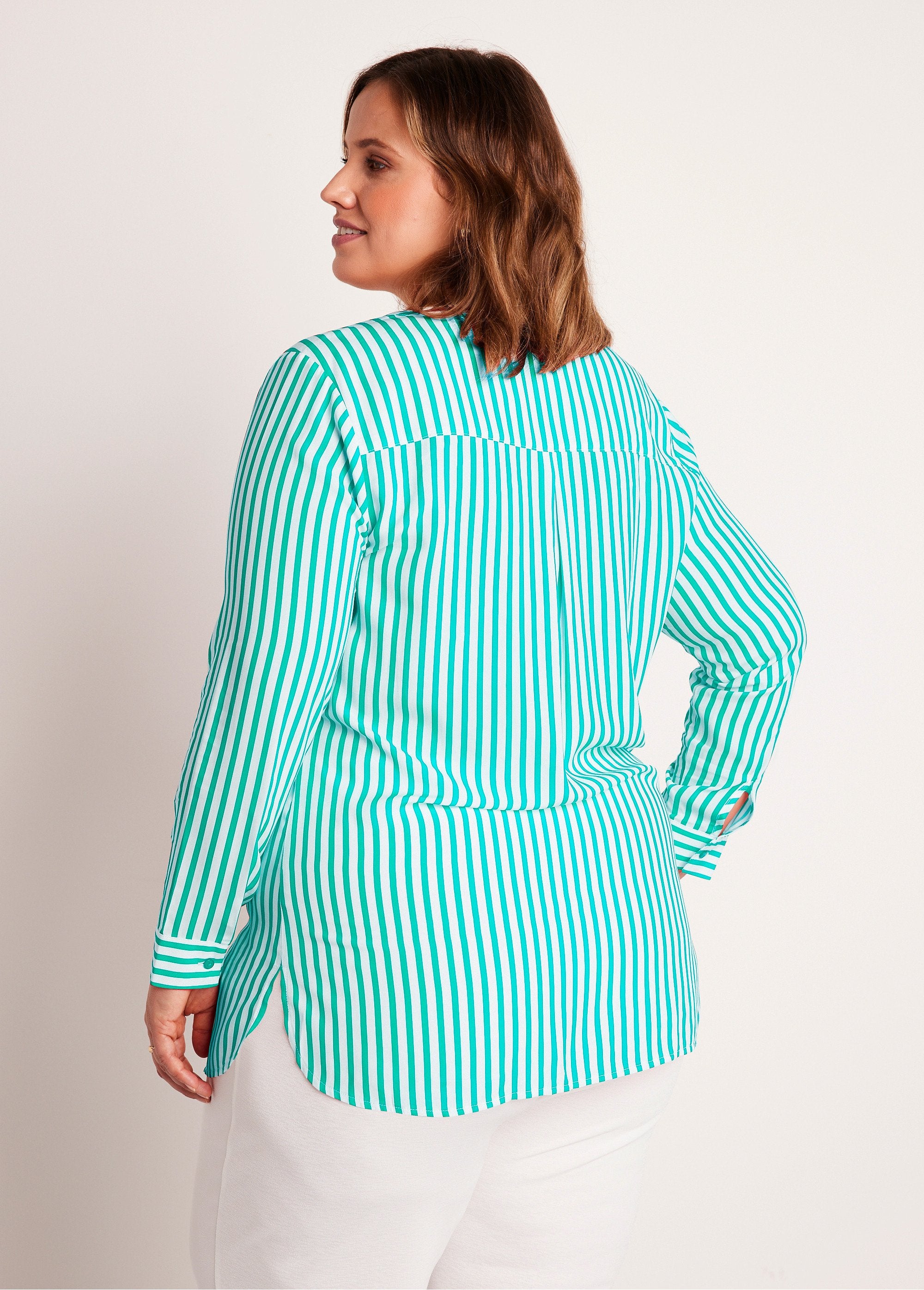 Túnica_camisa_listrada_longa_VERDE_DO1_curvy