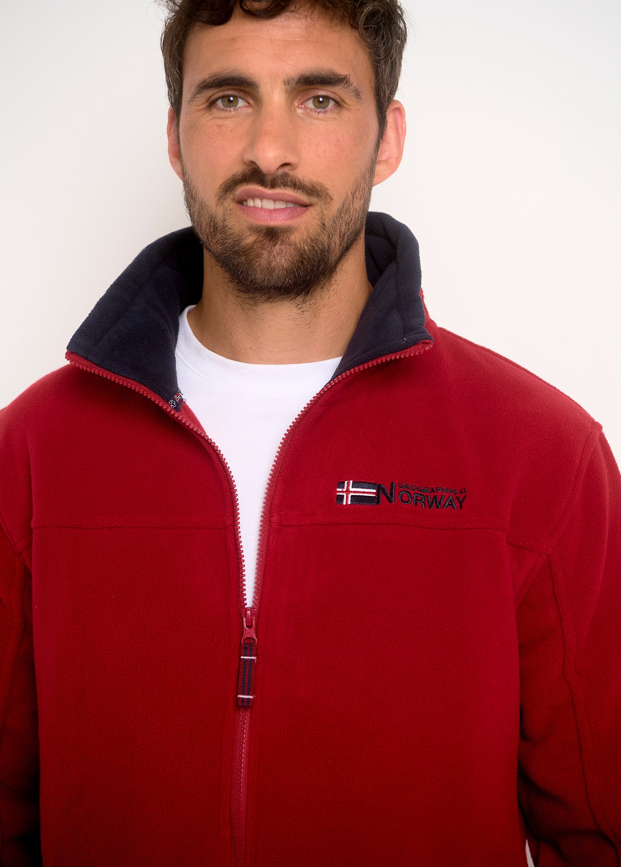 Jas_met_oprolbare_fleece_capuchon_Rouge_DE1_slim