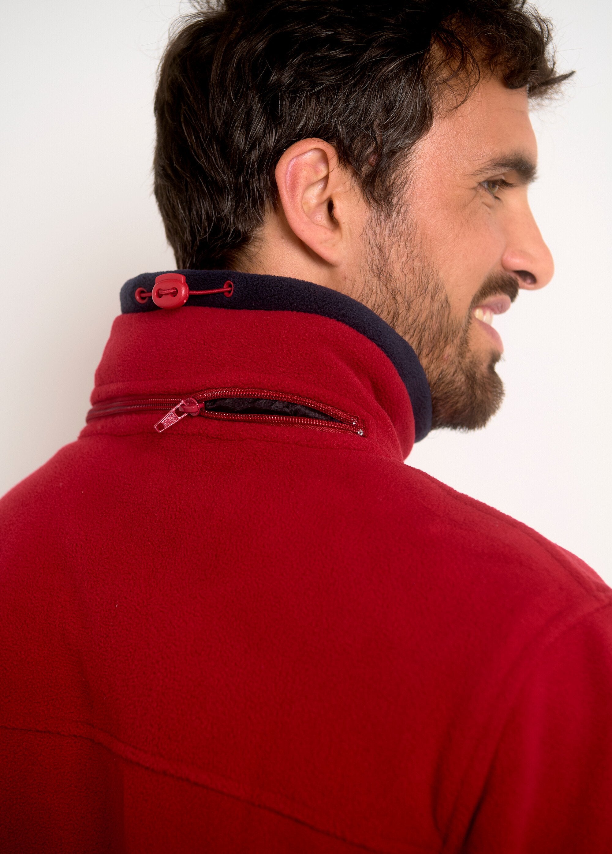 Jas_met_oprolbare_fleece_capuchon_Rouge_DO2_slim