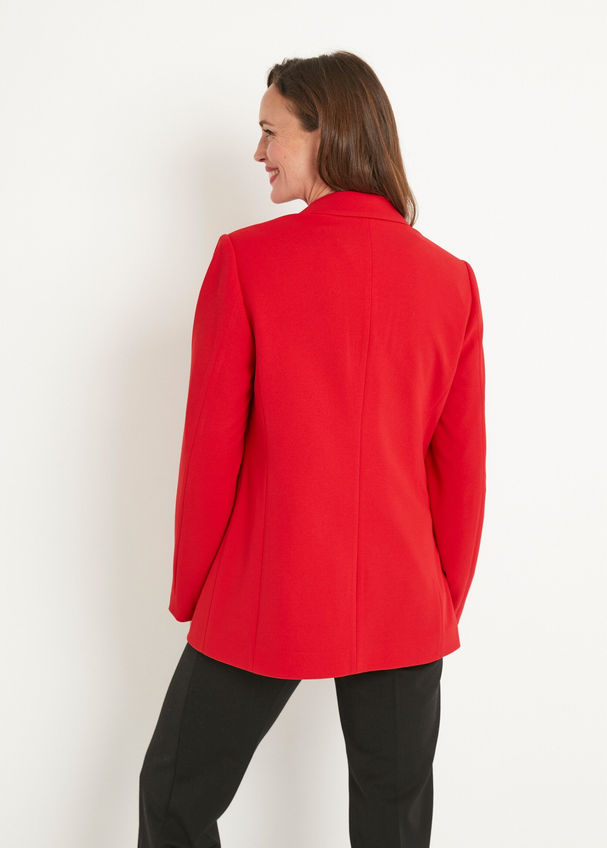 Veste_blazer_unie_coupe_droite_col_tailleur_Rouge_DO1_slim