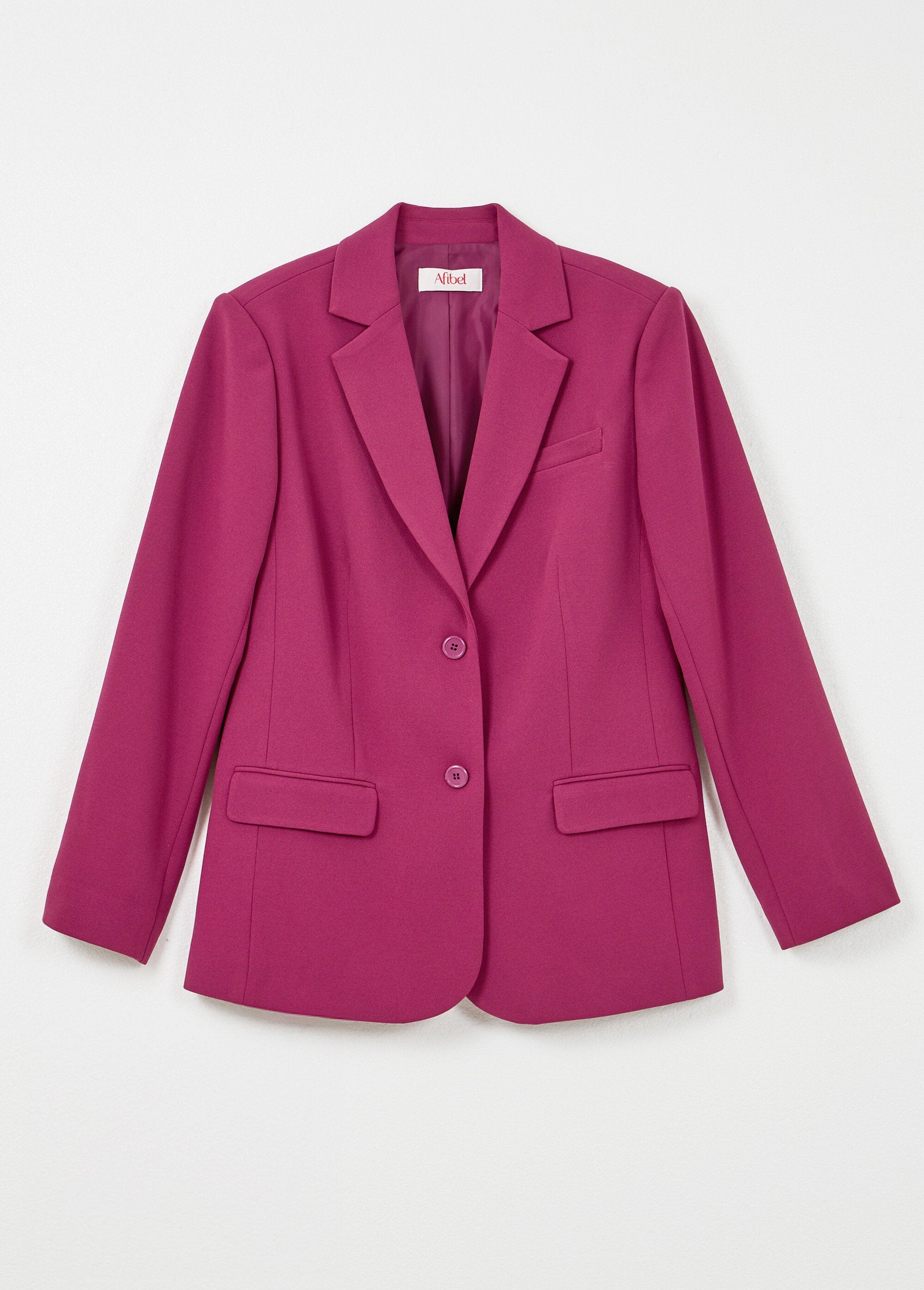 Veste_blazer_unie_coupe_droite_col_tailleur_Cassis_AP1_slim