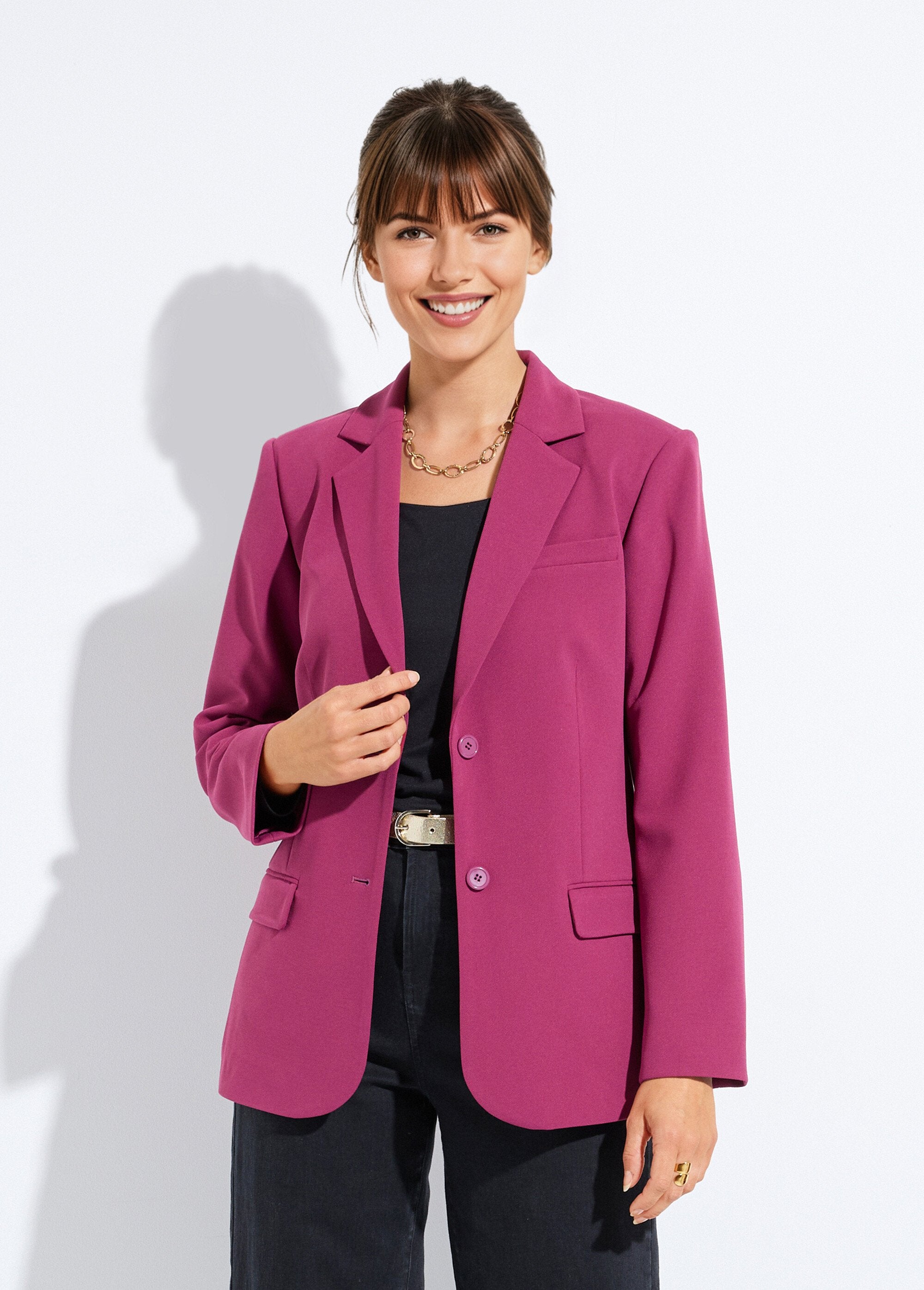 Veste_blazer_unie_coupe_droite_col_tailleur_Cassis_FA1_slim