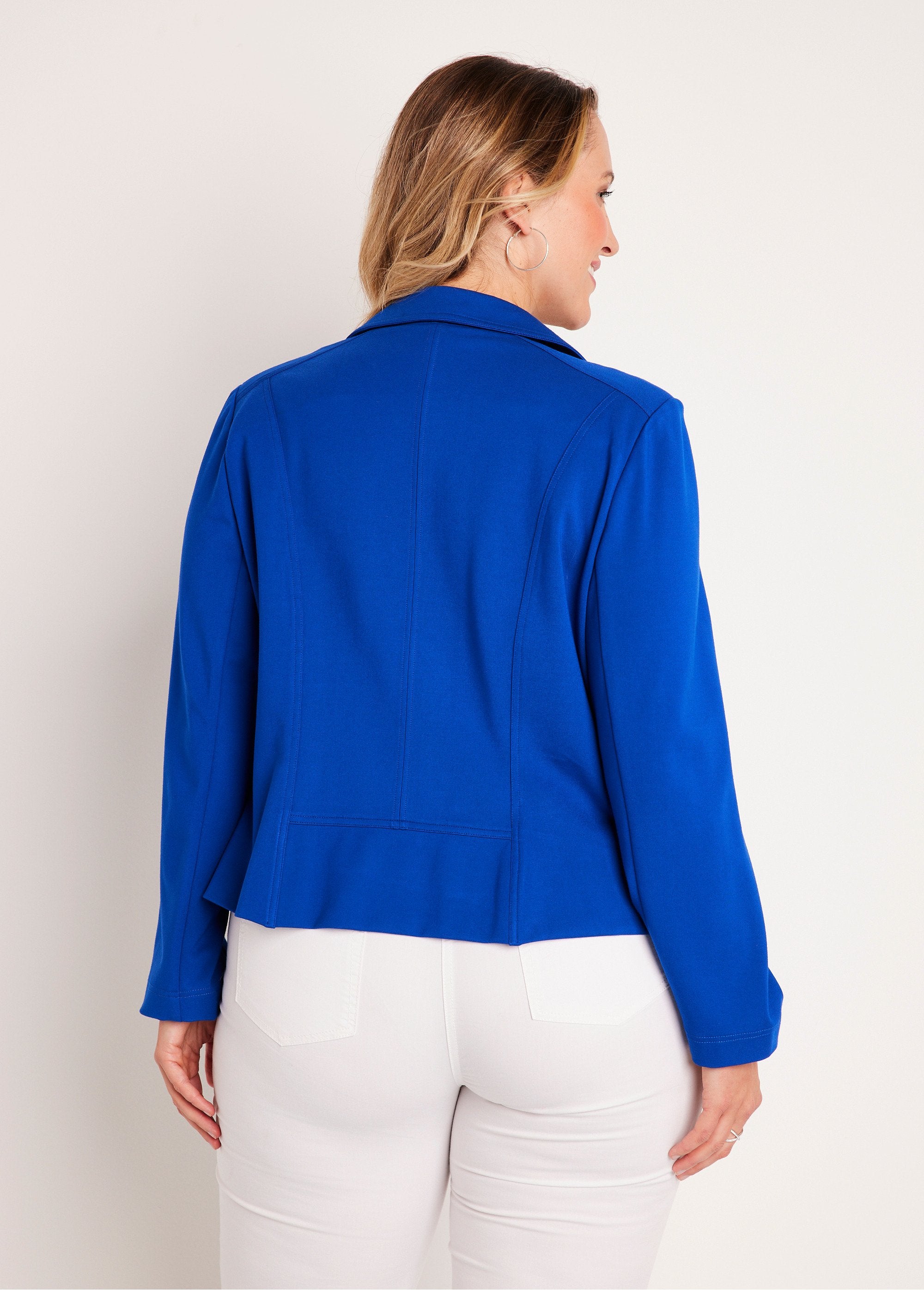 Veste_courte_zippée_droite_maille_milano_Bleu_dur_DO1_curvy