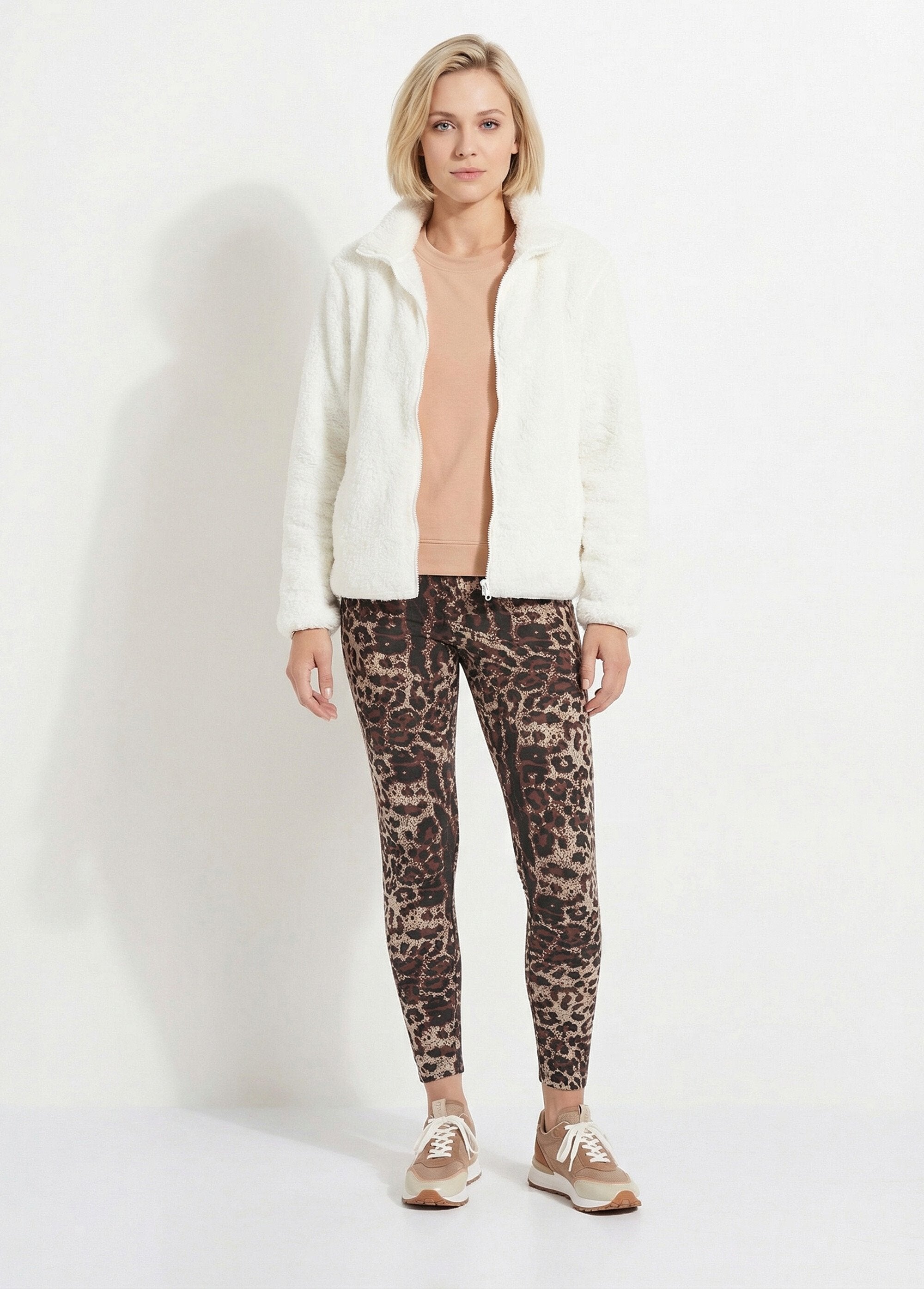 Veste_fausse_fourrure_col_montant_manches_longues_Ecru_SF1_slim