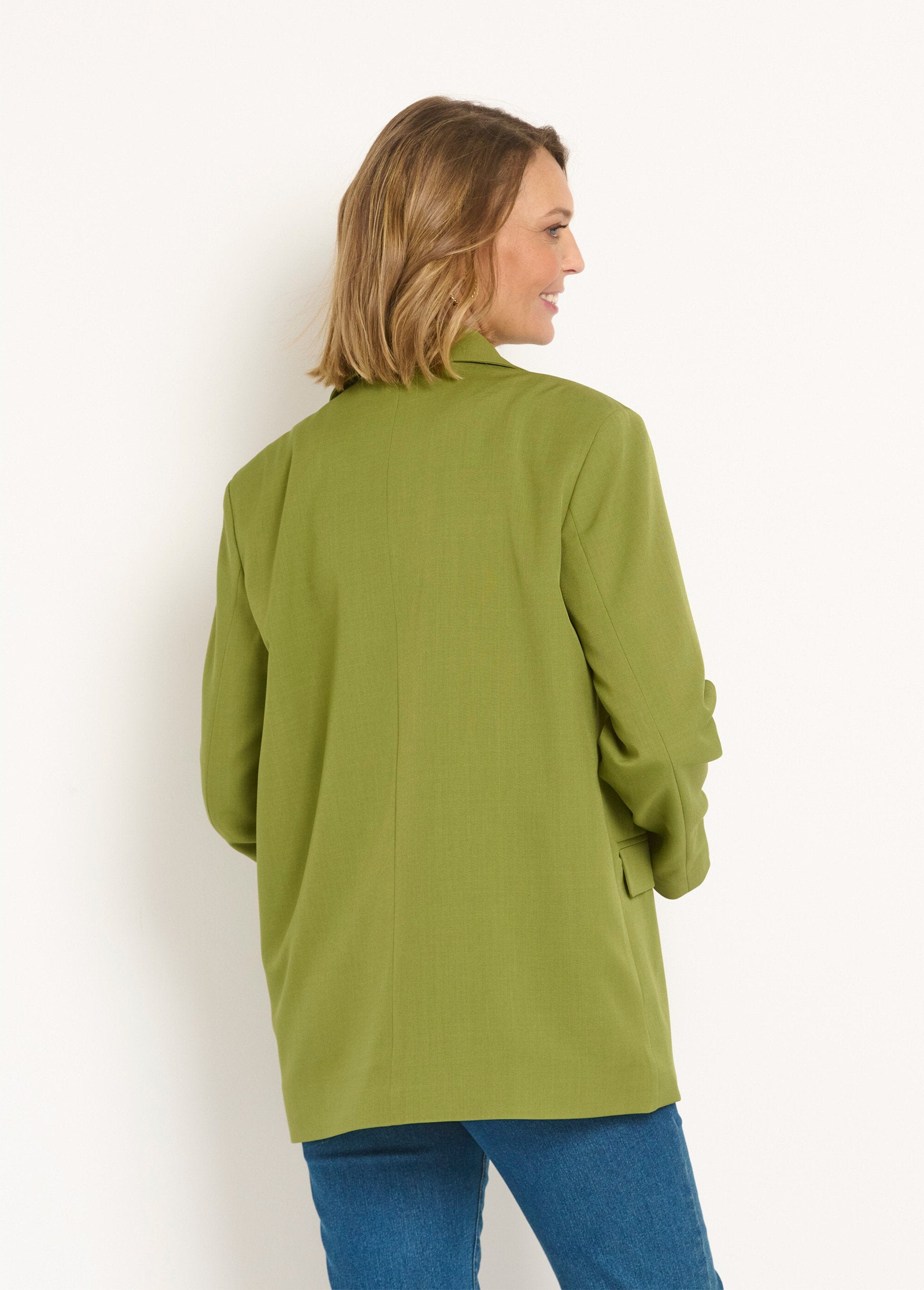 Veste_longue_1_bouton_avec_col_tailleur_Vert_DO1_slim