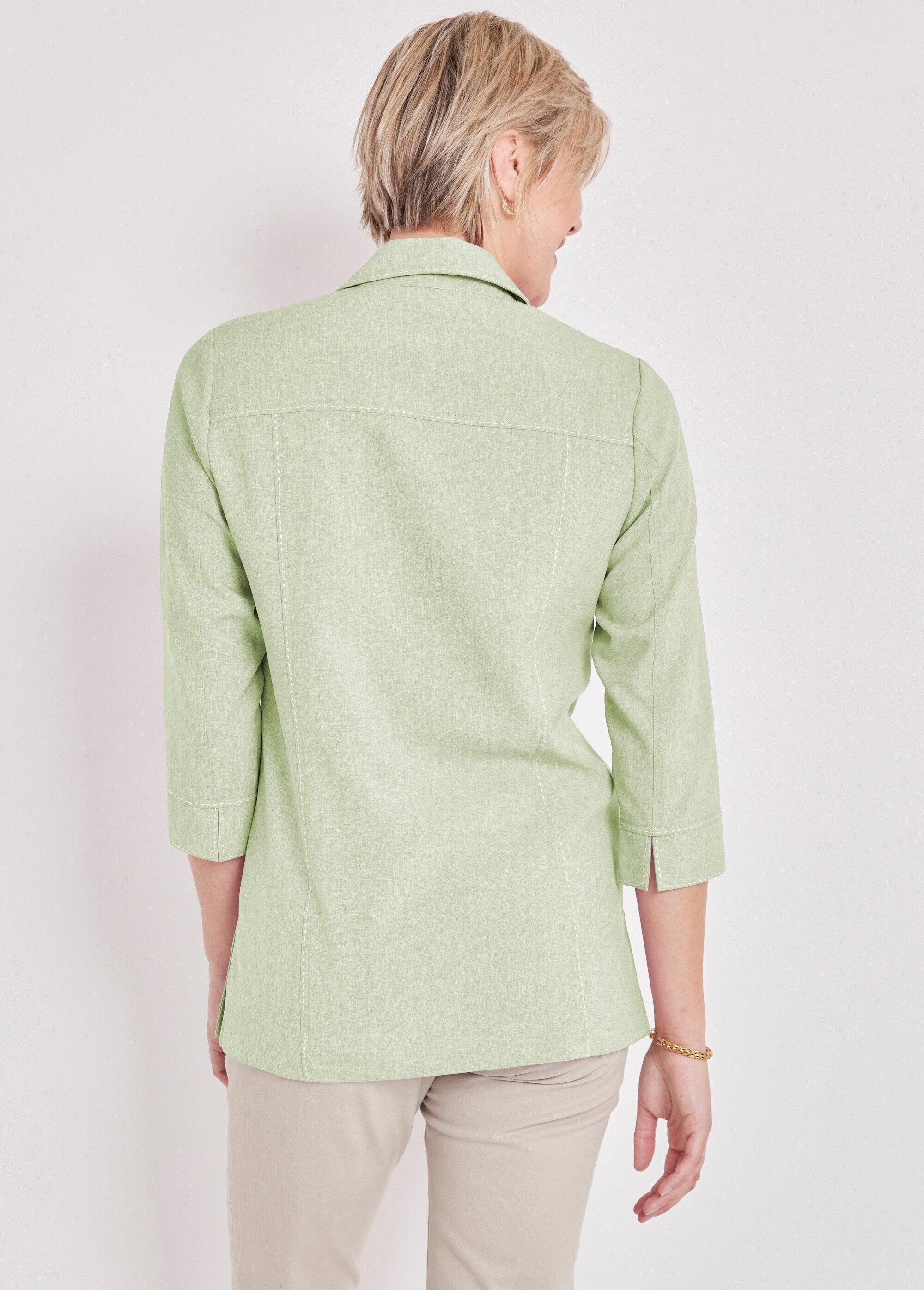 Veste_longue_boutonnée_Vert_amande_DO1_slim