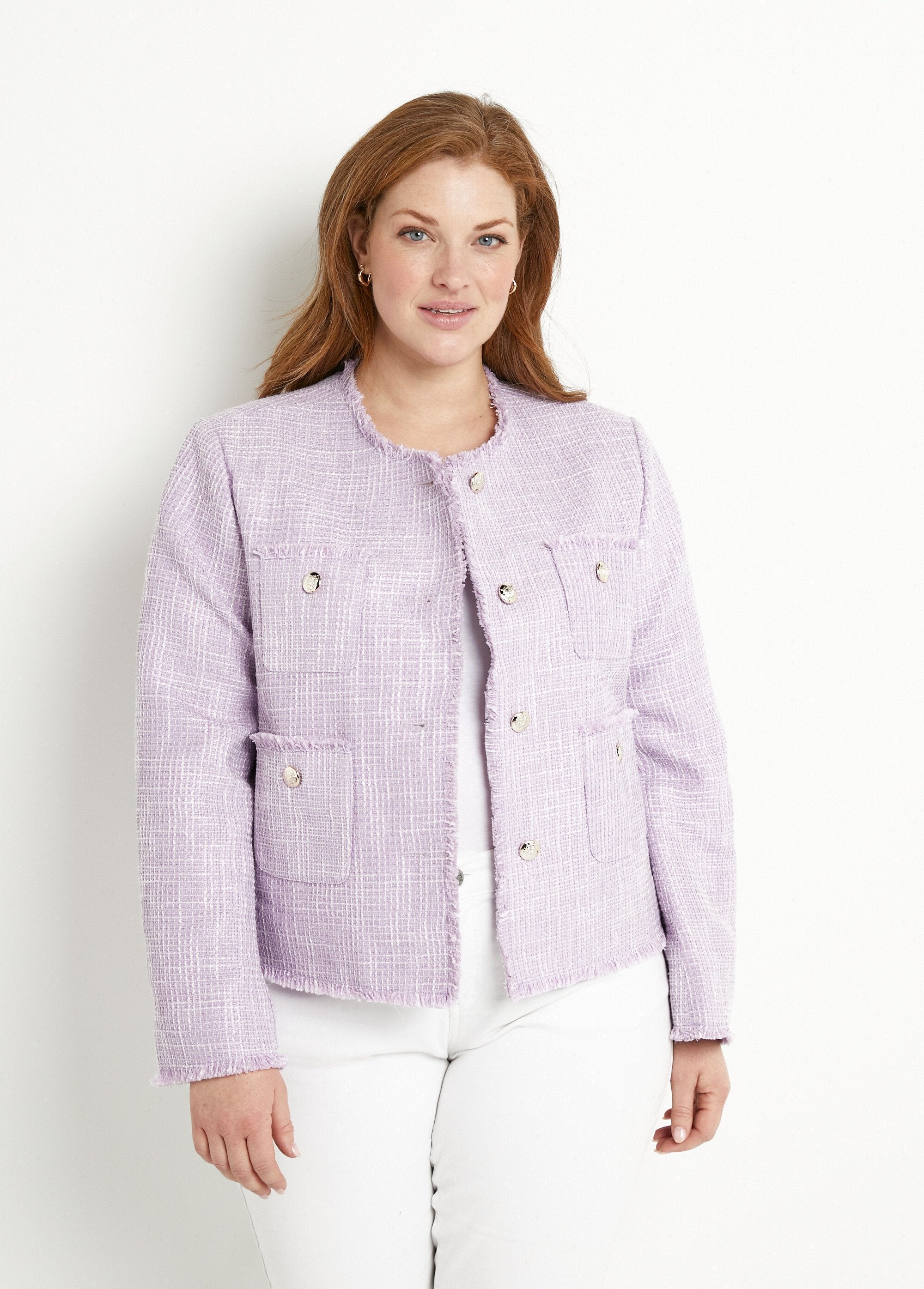 Short_buttoned_collarless_jacket_in_plain_woven_fabric_Parma_FA1_curvy