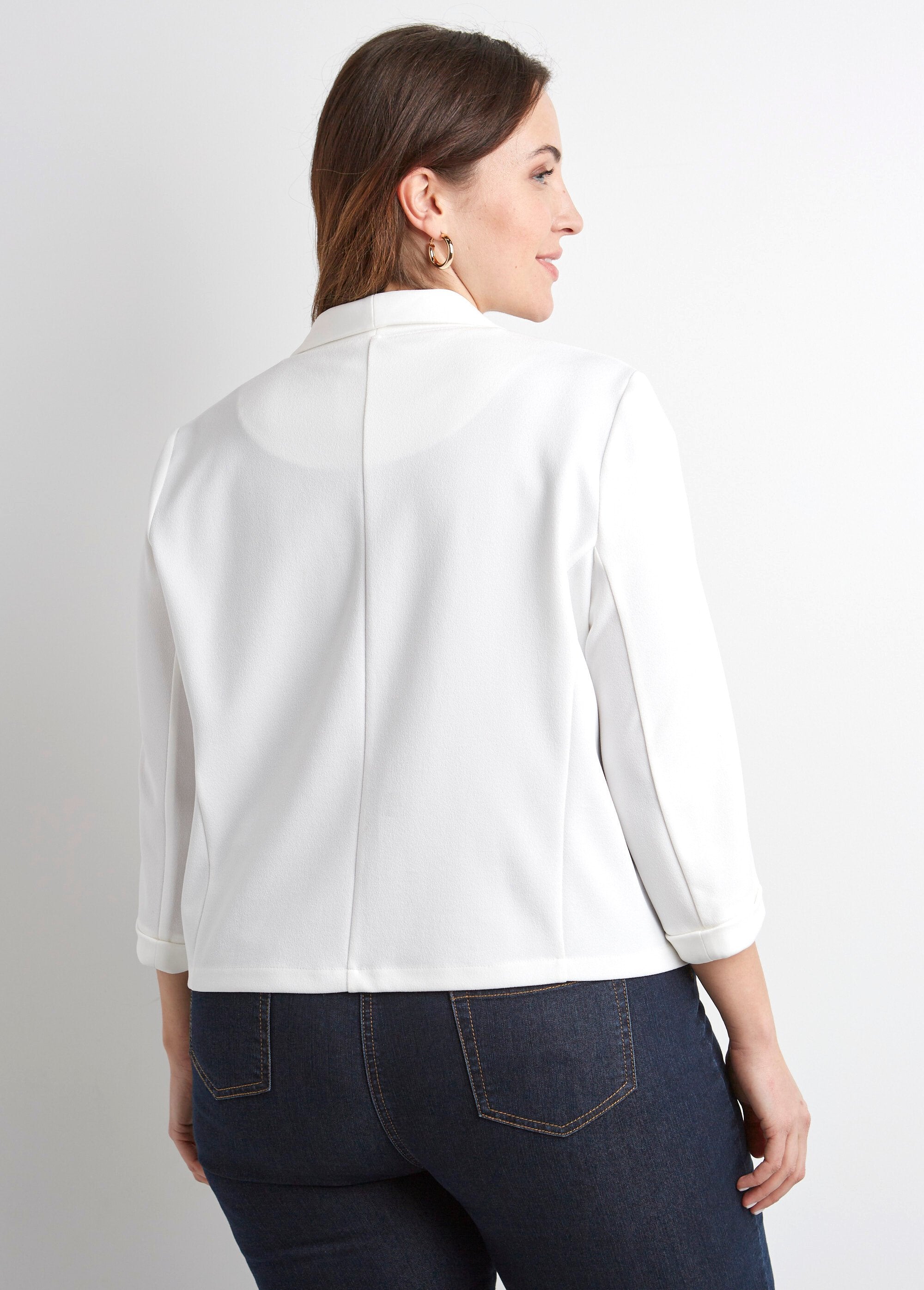 Veste_unie_courte_smocking_manches_3/4_Blanc_DO1_curvy